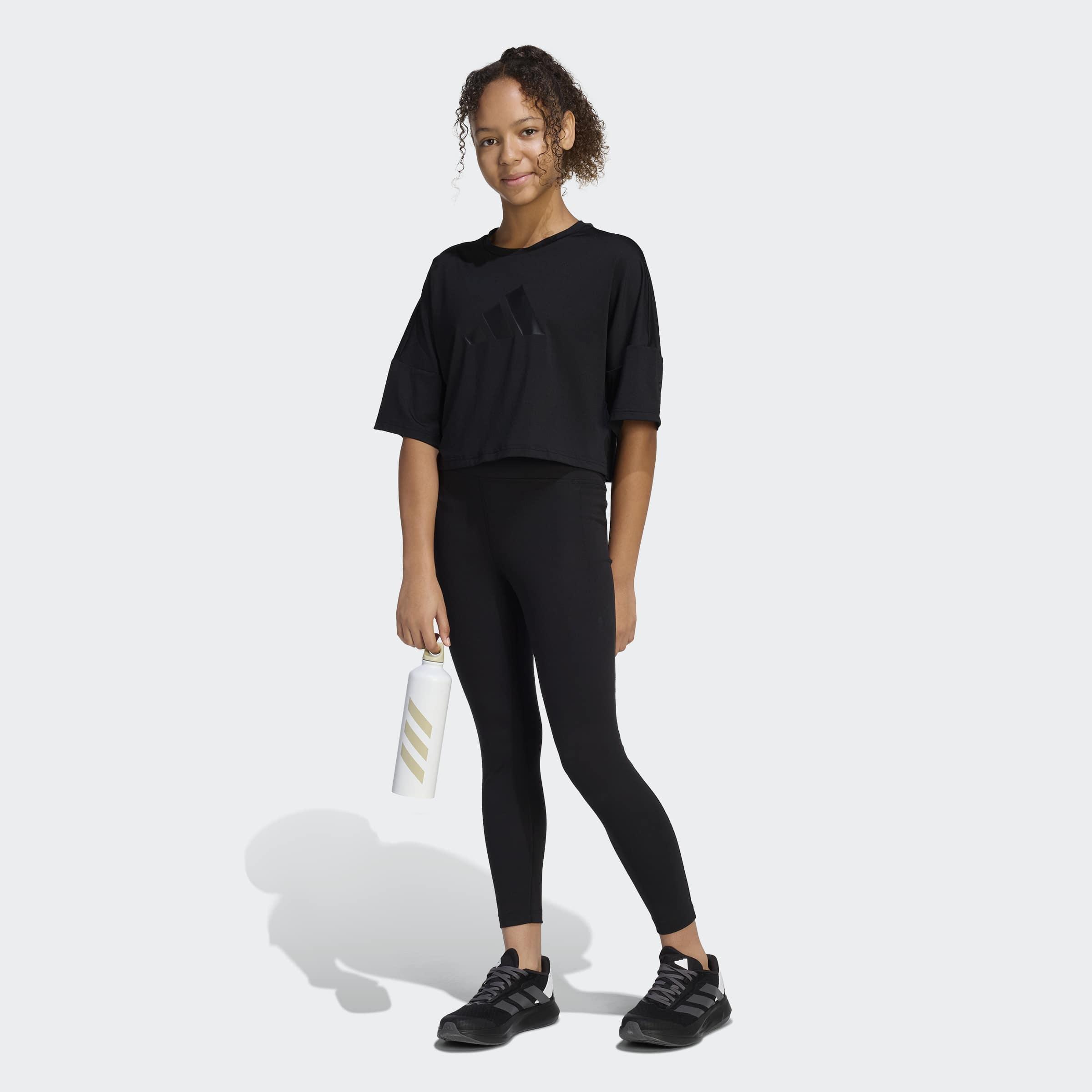 Kids FUTURE ICONS 7/8 TIGHTS, Black, A701_ONE, large image number 4