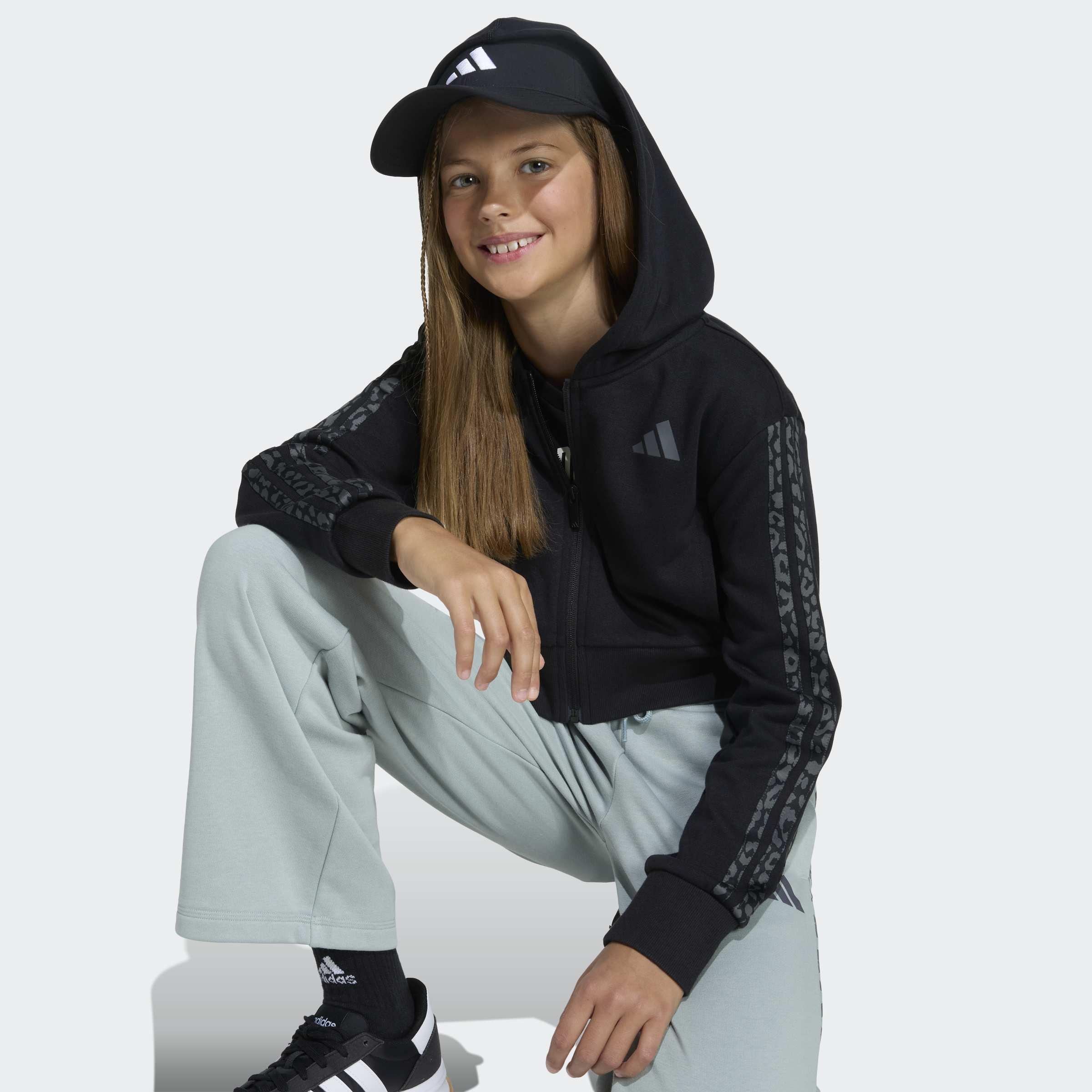 Kids Seasonals Animal Full Zip Hoodie, Black, A701_ONE, large image number 2