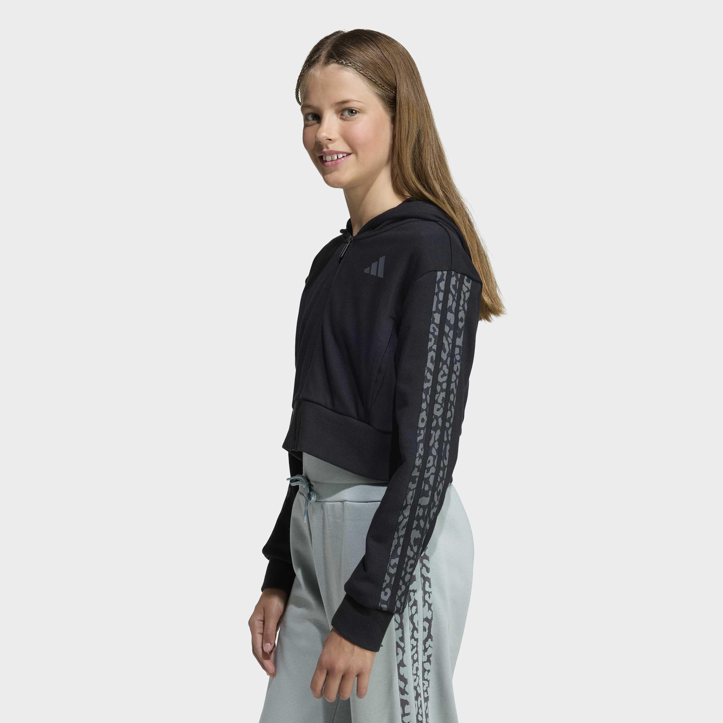 Kids Seasonals Animal Full Zip Hoodie, Black, A701_ONE, large image number 3