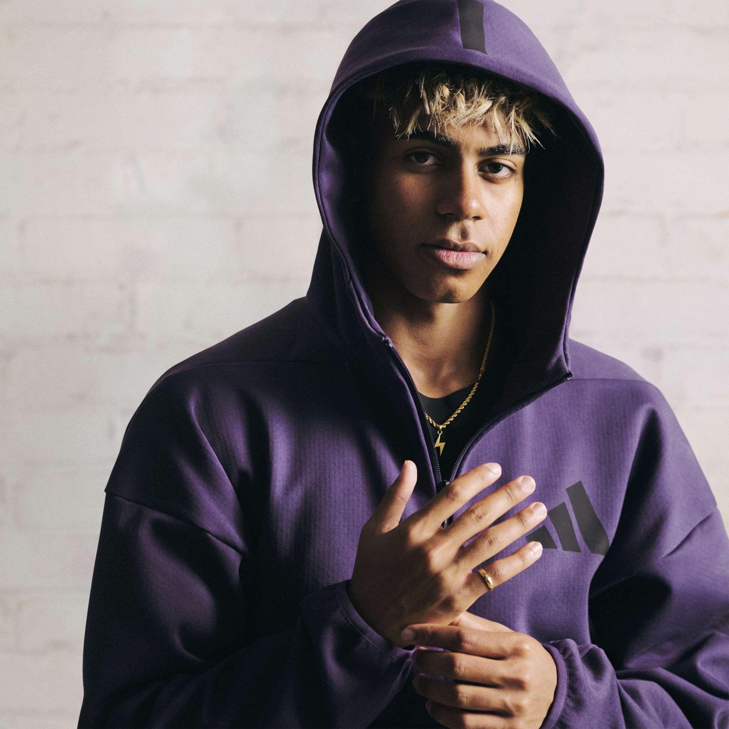 Z.N.E. Full-Zip Hooded Track Jacket, Purple, A701_ONE, large image number 7