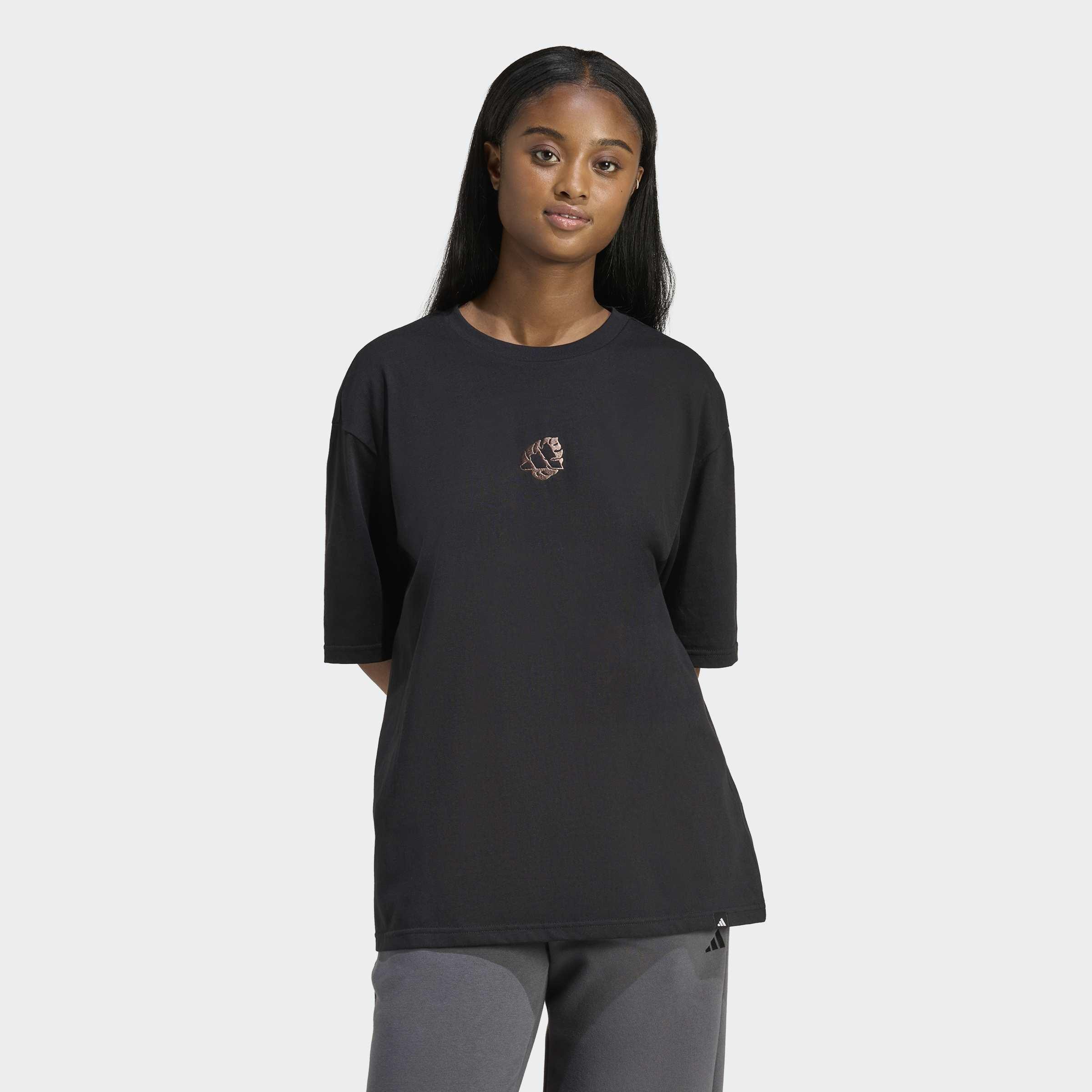 Animal Oversize Graphic T-Shirt, Black, A701_ONE, large image number 5