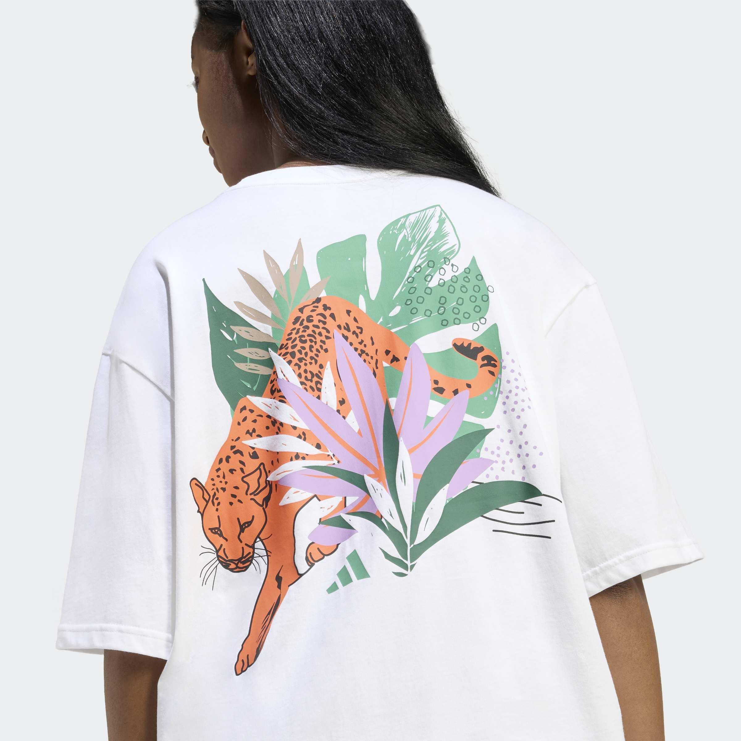 Animal Oversize Graphic T-Shirt, White, A701_ONE, large image number 3