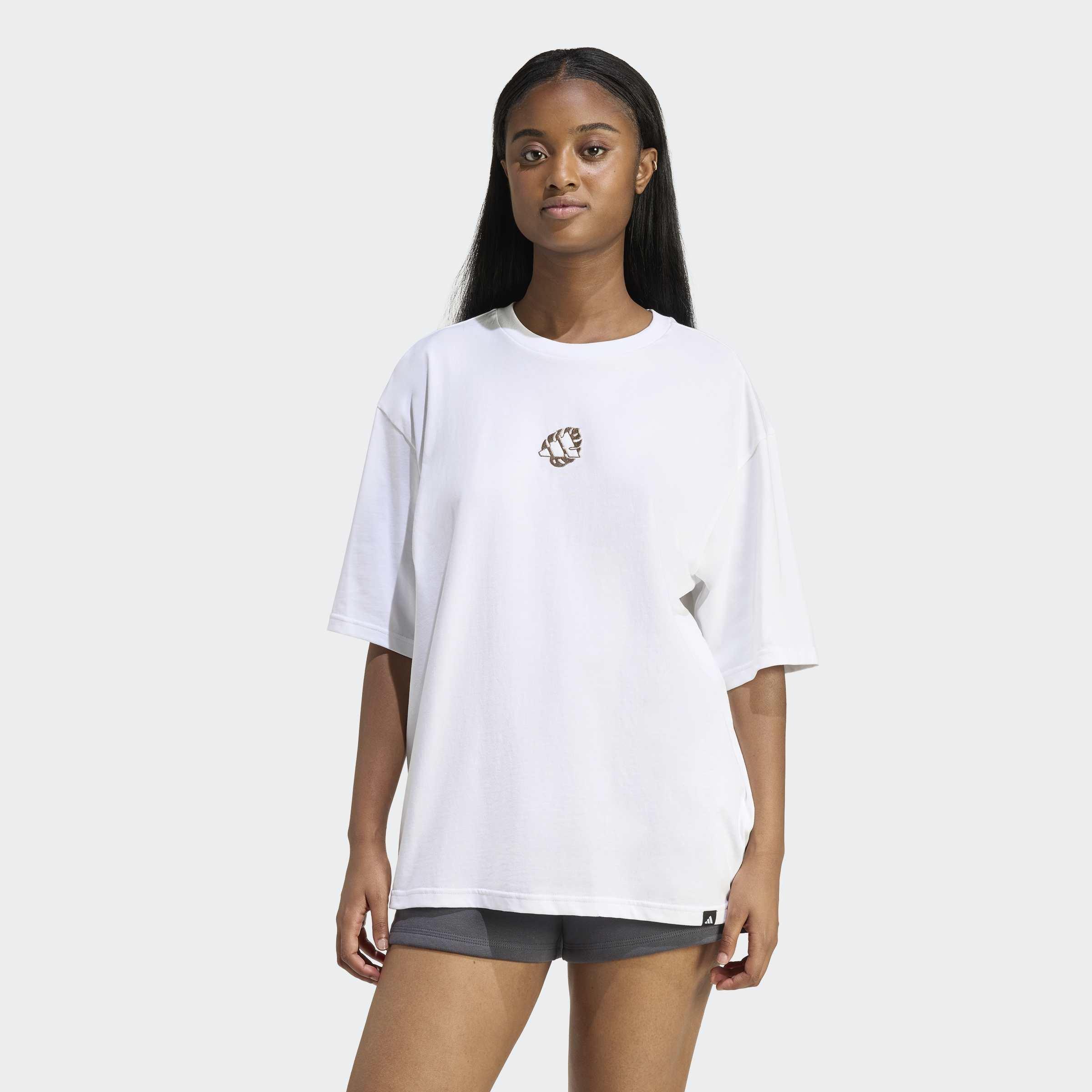 Animal Oversize Graphic T-Shirt, White, A701_ONE, large image number 5
