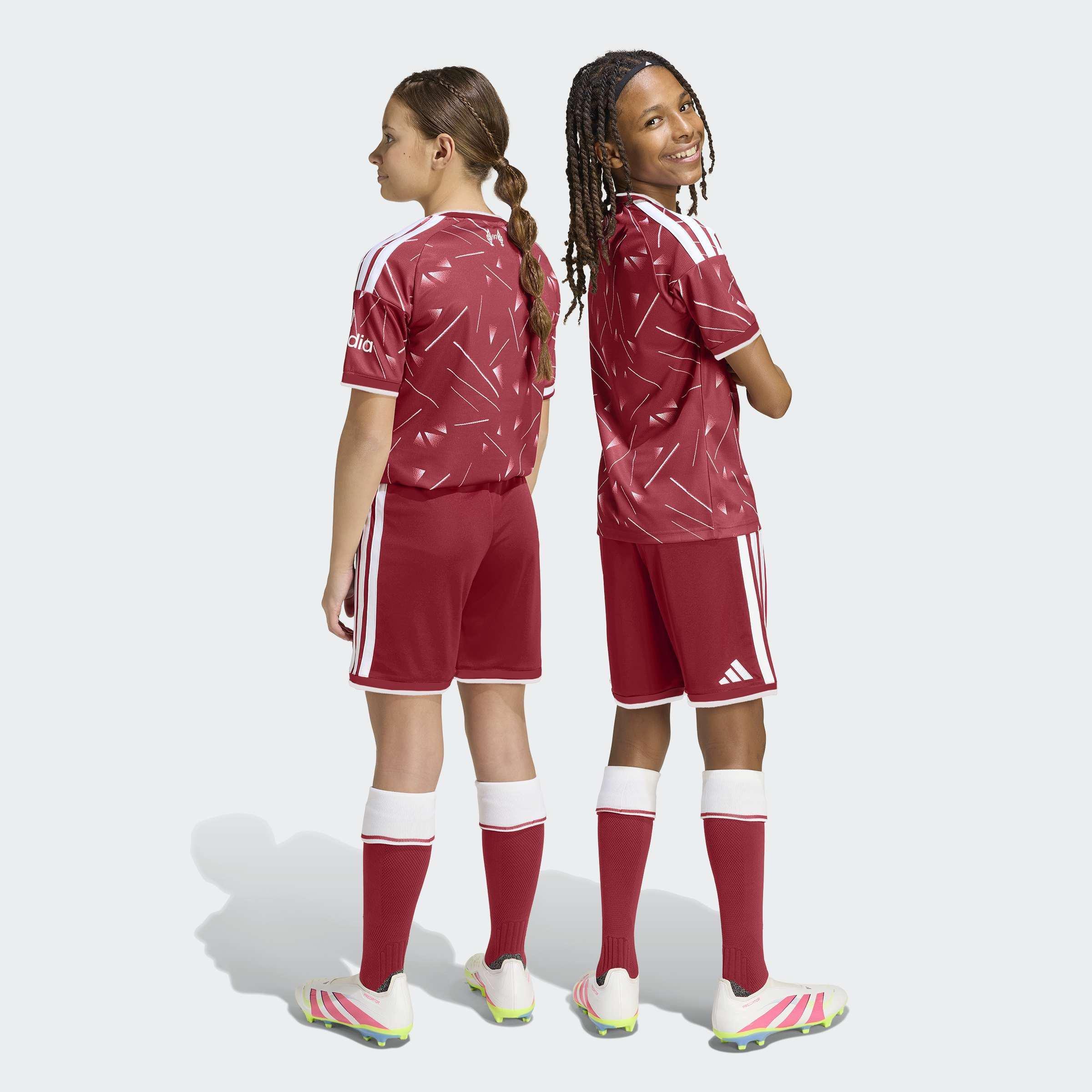 Kids Unisex Liverpool FC 26/27 Home Shorts, Burgundy