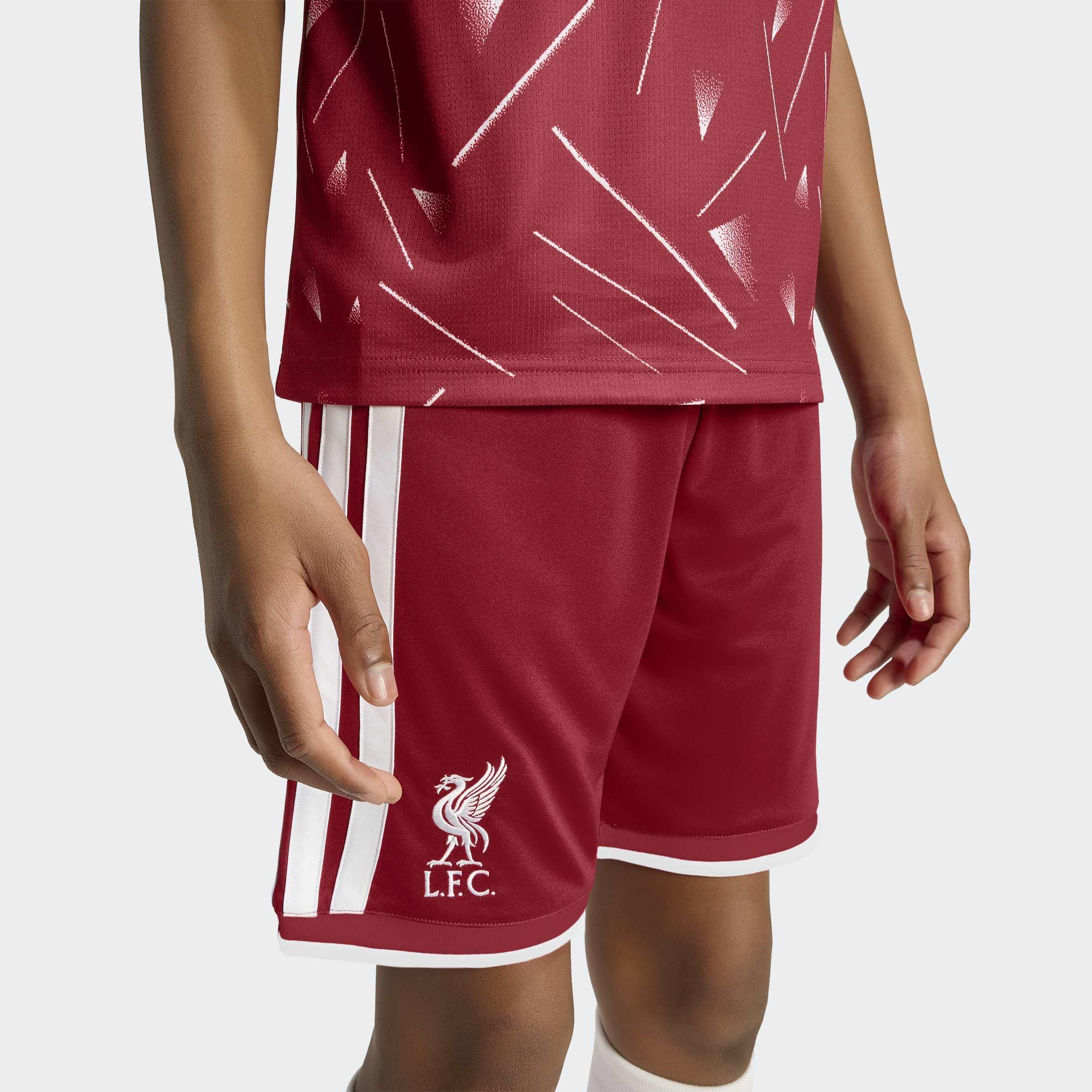 Kids Unisex Liverpool FC 26/27 Home Shorts, Burgundy, A701_ONE, large image number 3