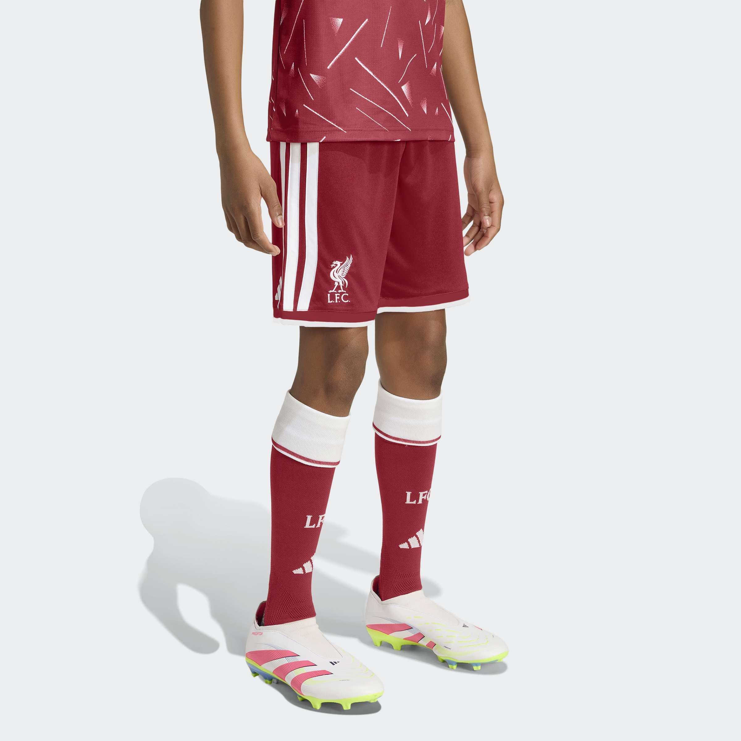 Kids Unisex Liverpool FC 26/27 Home Shorts, Burgundy, A701_ONE, large image number 6