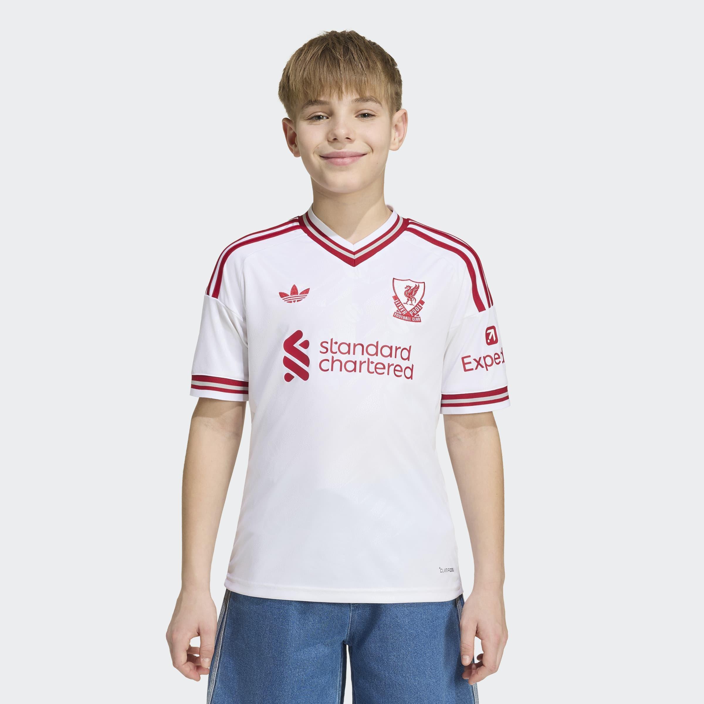 Kids Unisex Liverpool FC 26/27 Away Jersey, White, A701_ONE, large image number 6