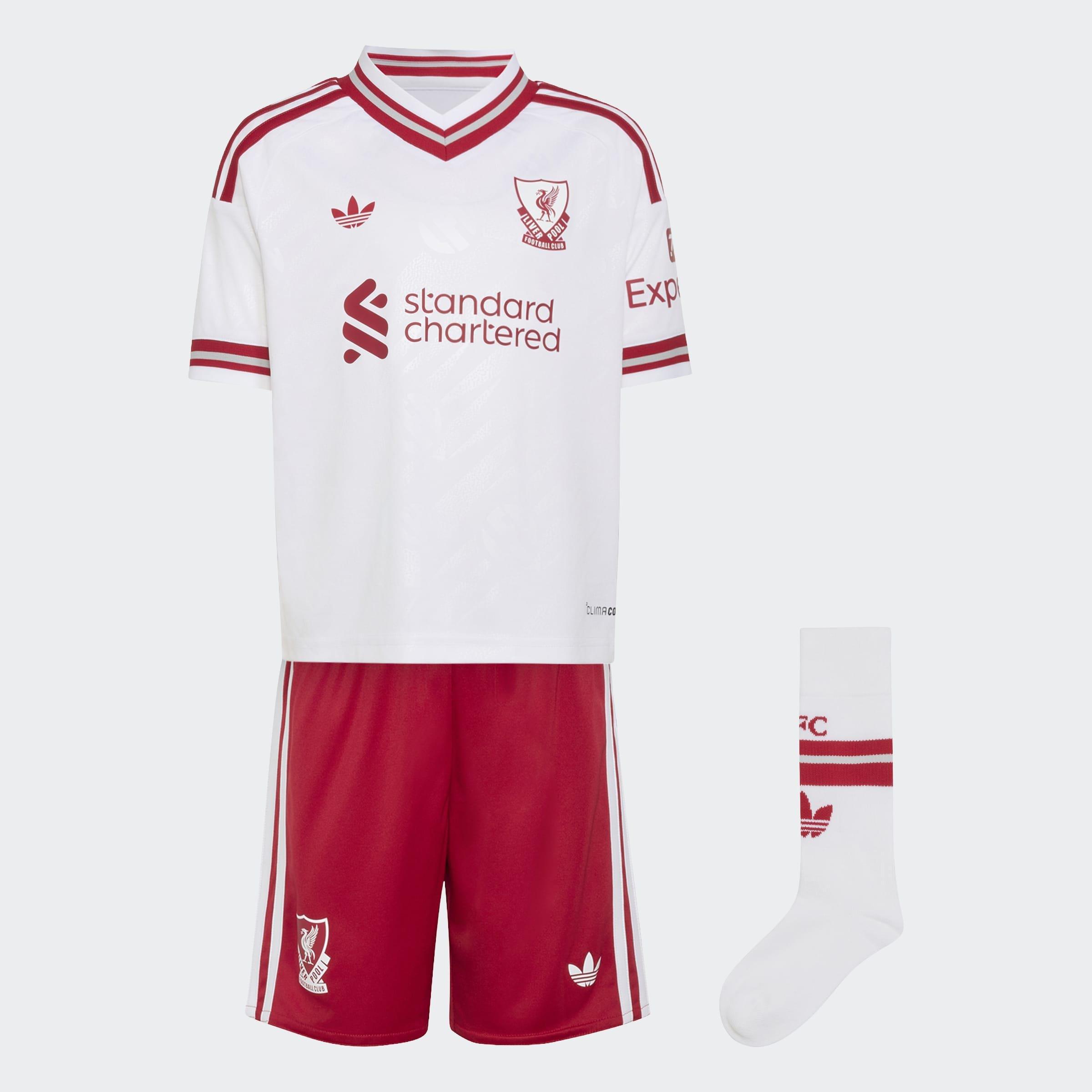 Kids Unisex Liverpool FC 26/27 Away Set, White
