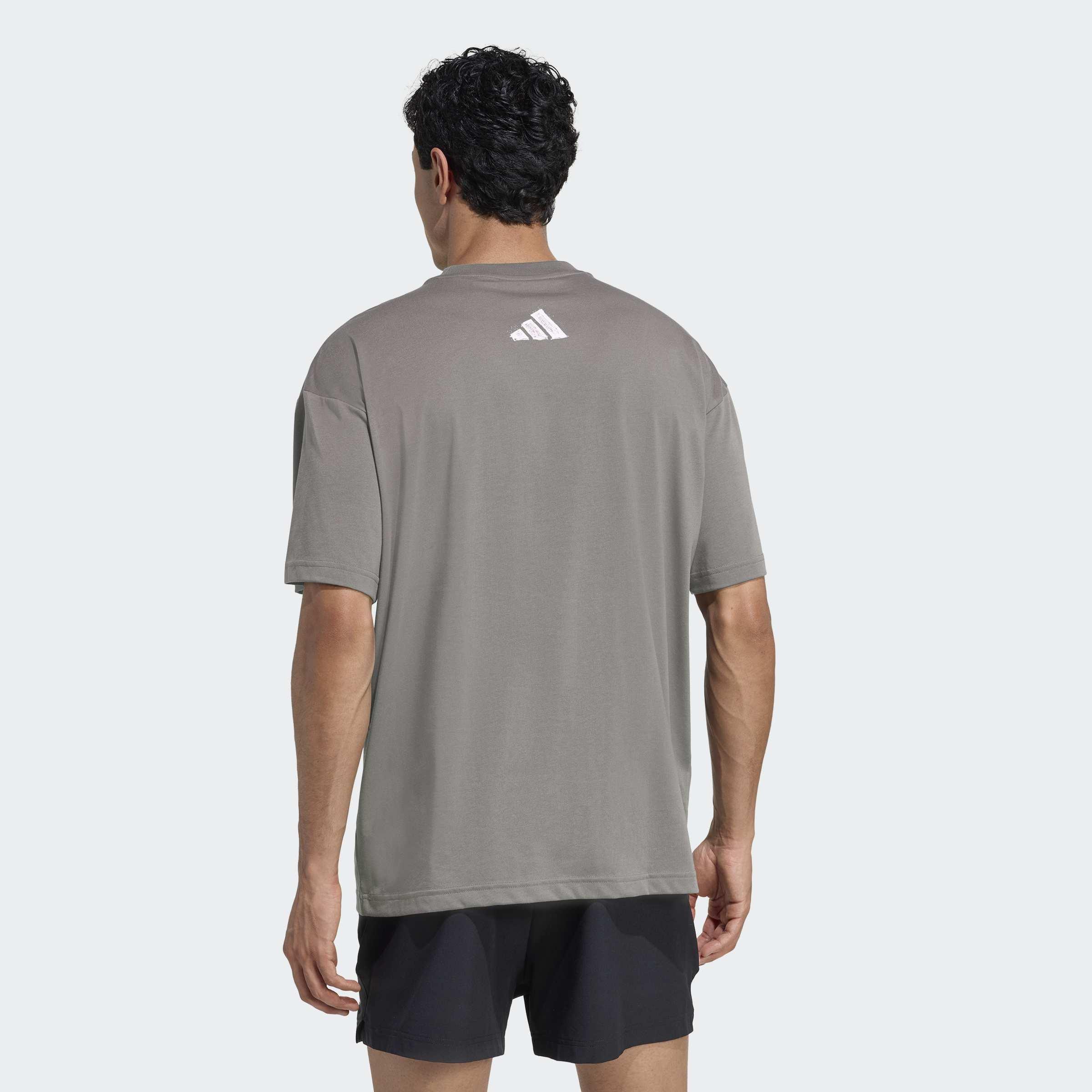 Climacool Power Training Graphic T-Shirt, Brown, A701_ONE, medium