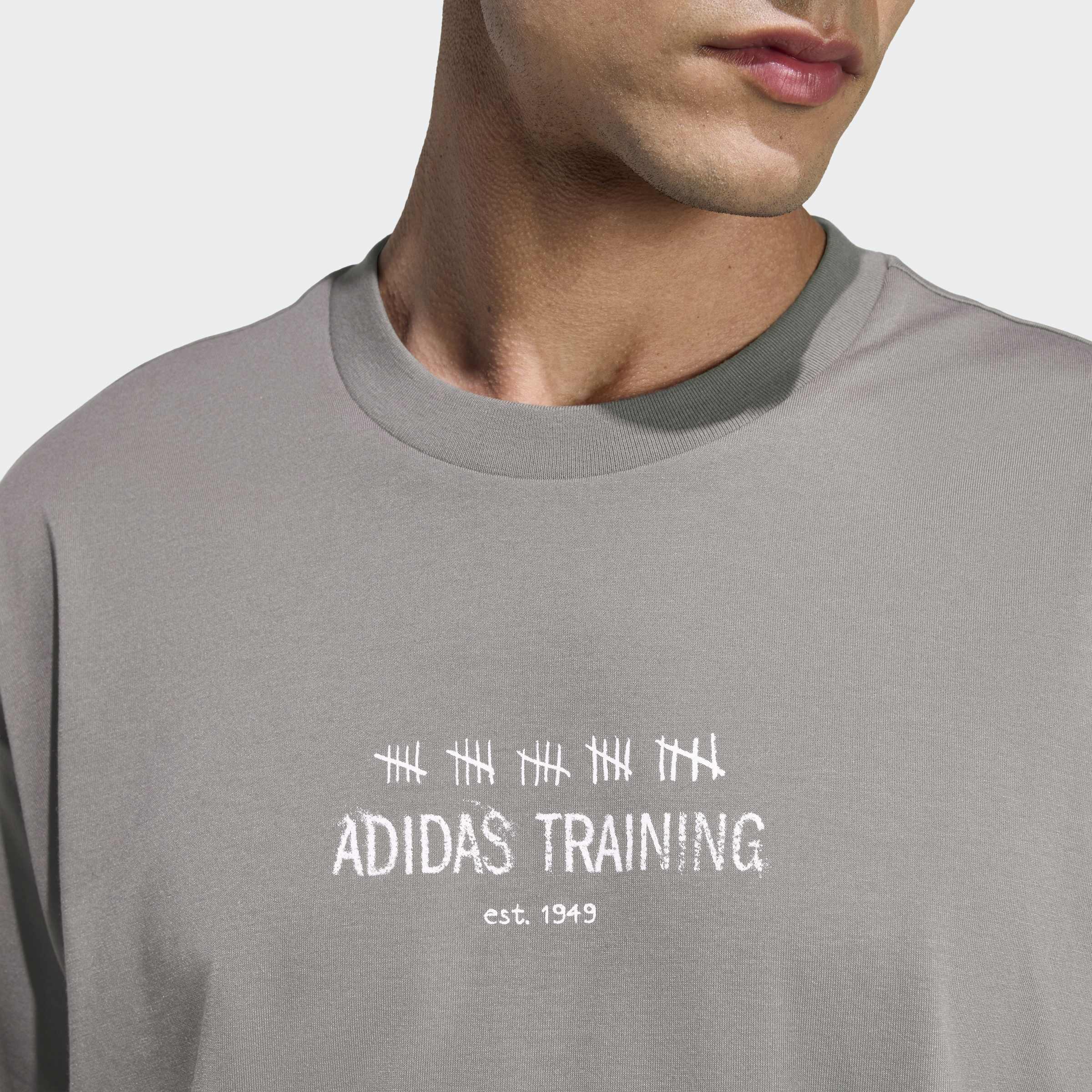Climacool Power Training Graphic T-Shirt, Brown, A701_ONE, medium