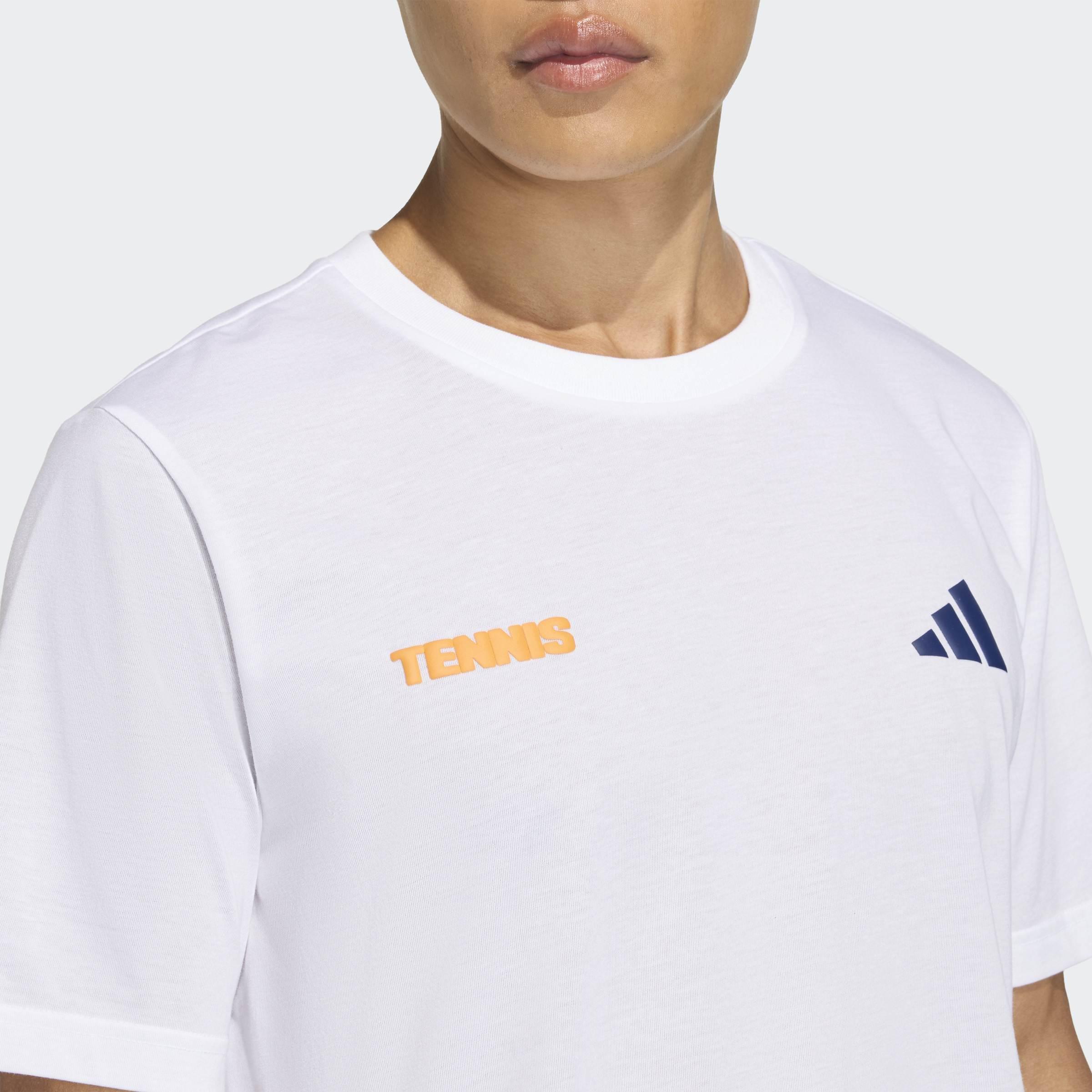 Tennis Hot Egg Graphic T-Shirt, White, A701_ONE, large image number 2