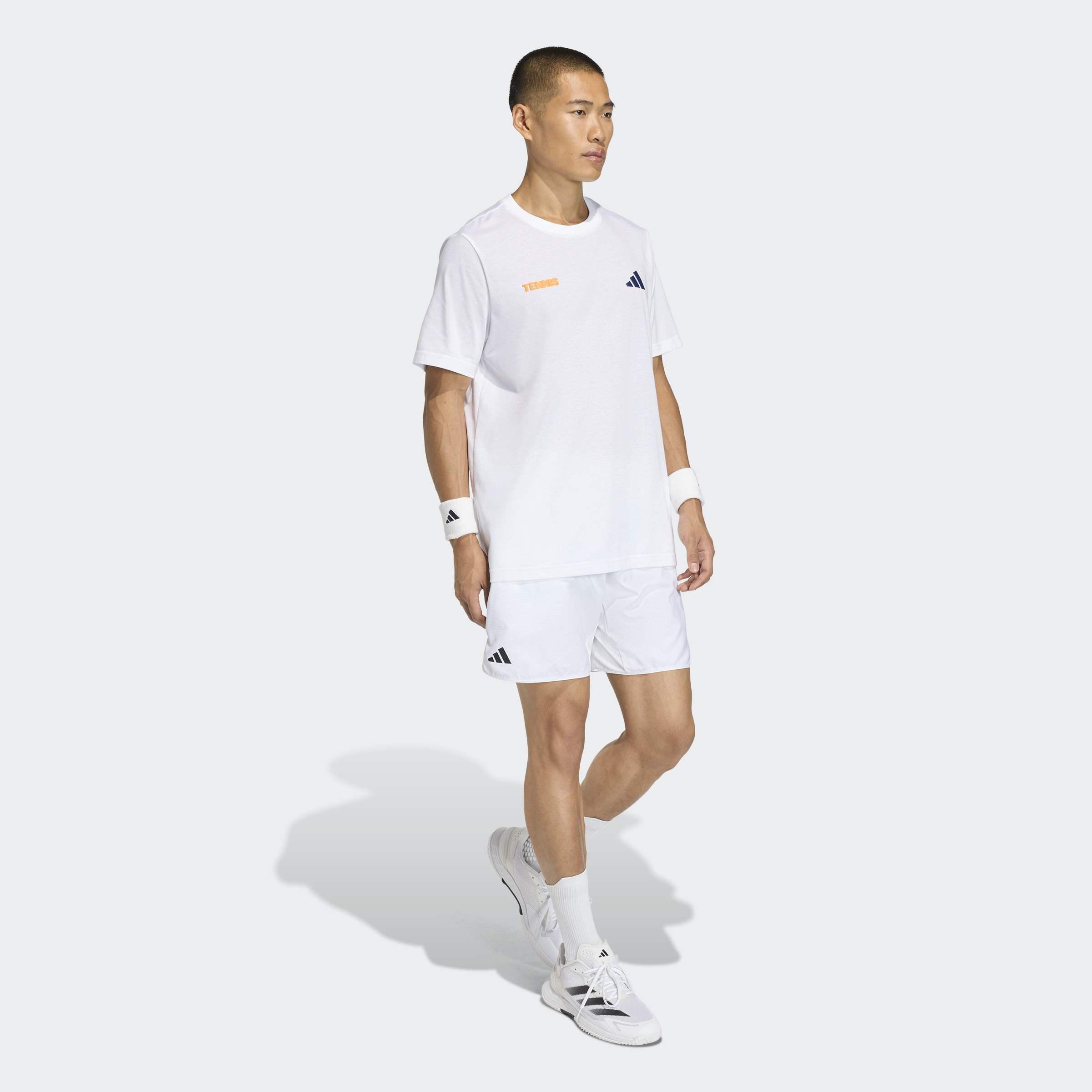 Tennis Hot Egg Graphic T-Shirt, White, A701_ONE, large image number 3