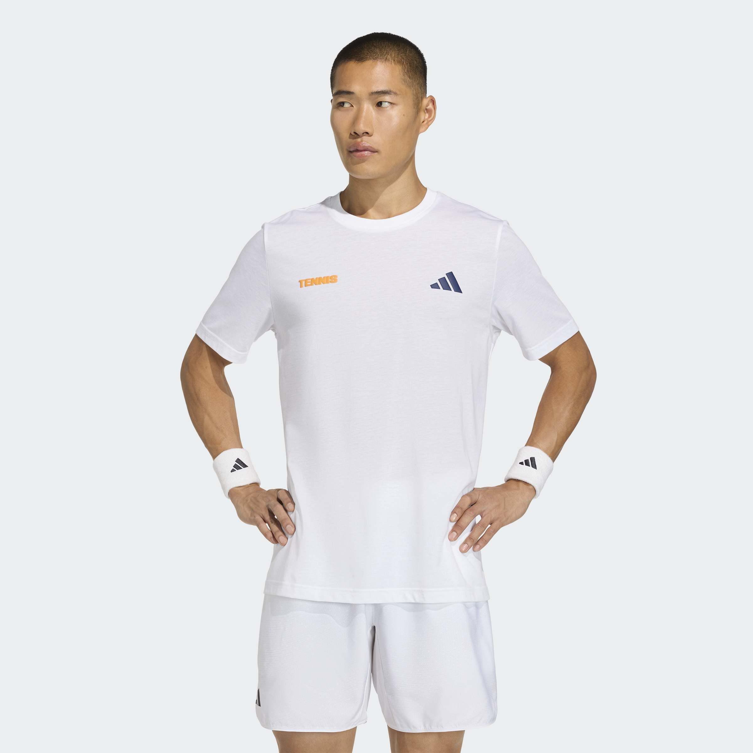 Tennis Hot Egg Graphic T-Shirt, White, A701_ONE, large image number 4