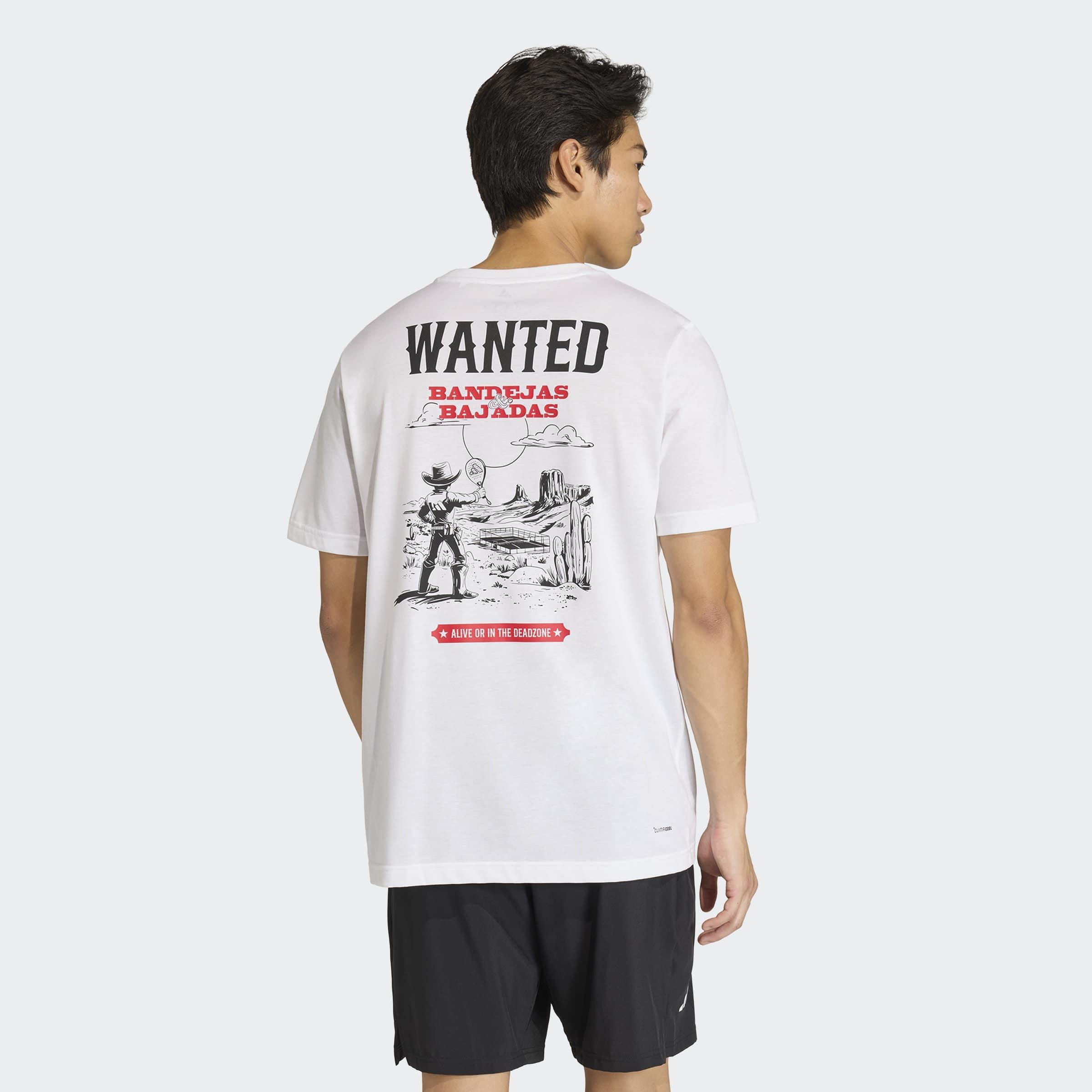 Padel Wanted Graphic T-Shirt, White, A701_ONE, large image number 1