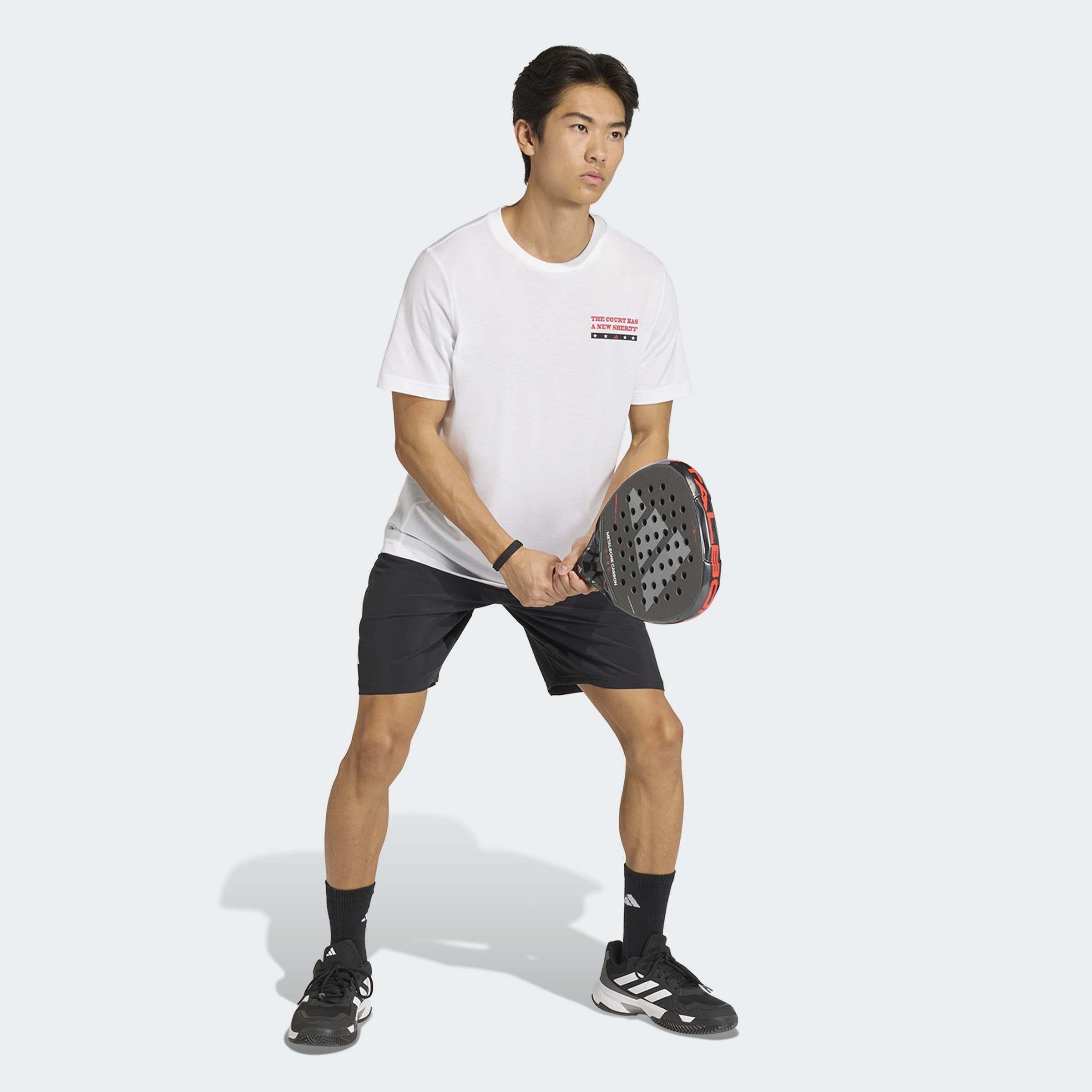 Padel Wanted Graphic T-Shirt, White, A701_ONE, large image number 4