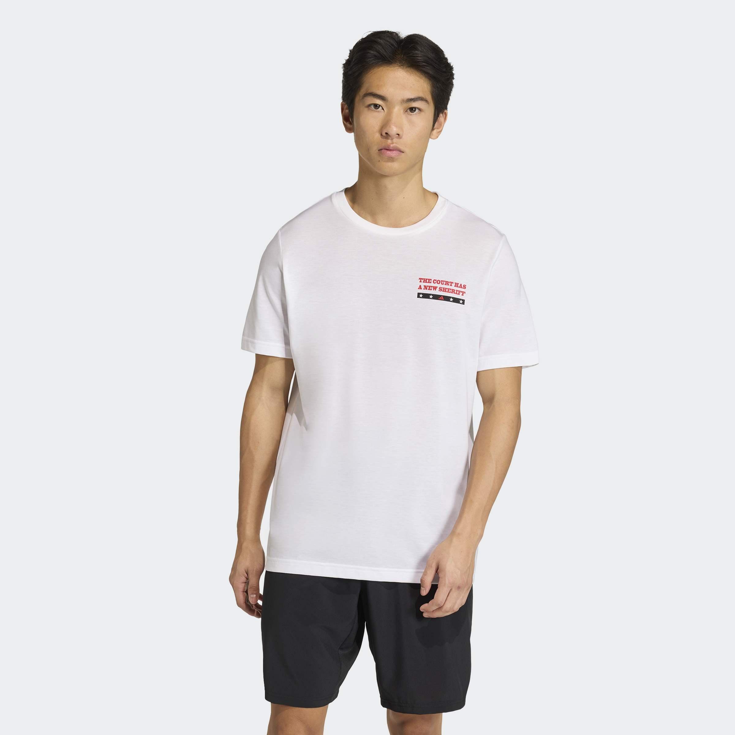 Padel Wanted Graphic T-Shirt, White, A701_ONE, large image number 5