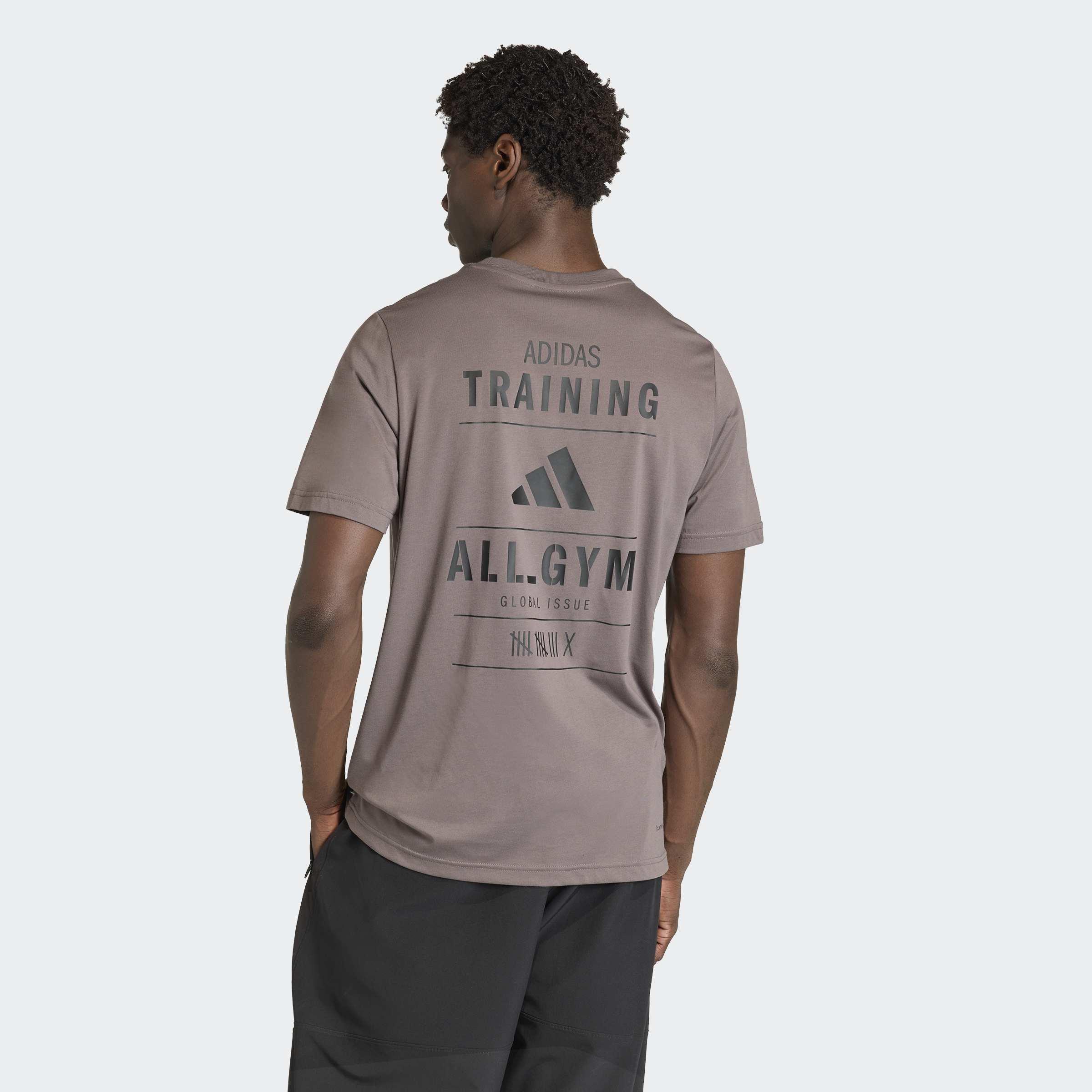 Climacool Category Training Graphic T-Shirt, Brown, A701_ONE, large image number 1