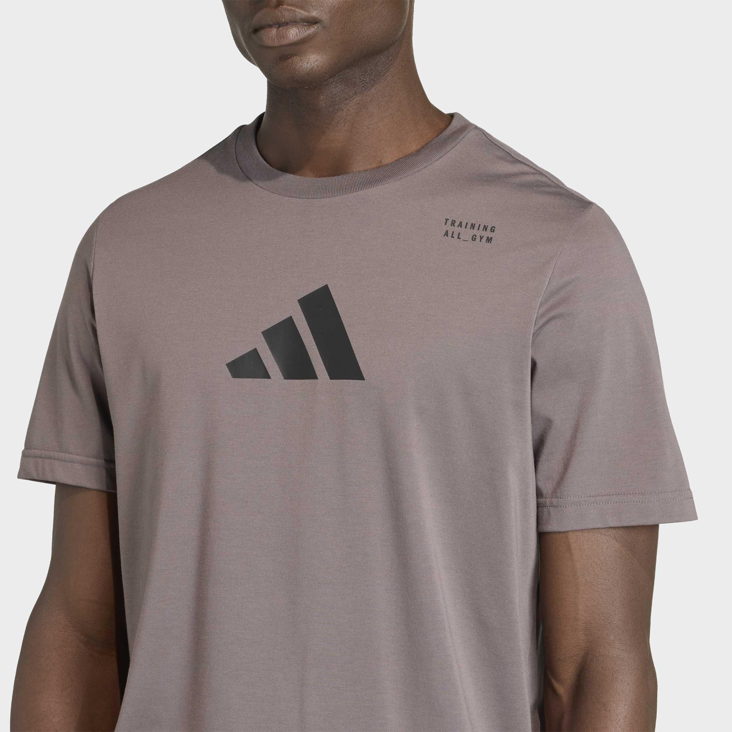 Climacool Category Training Graphic T-Shirt, Brown, A701_ONE, large image number 2