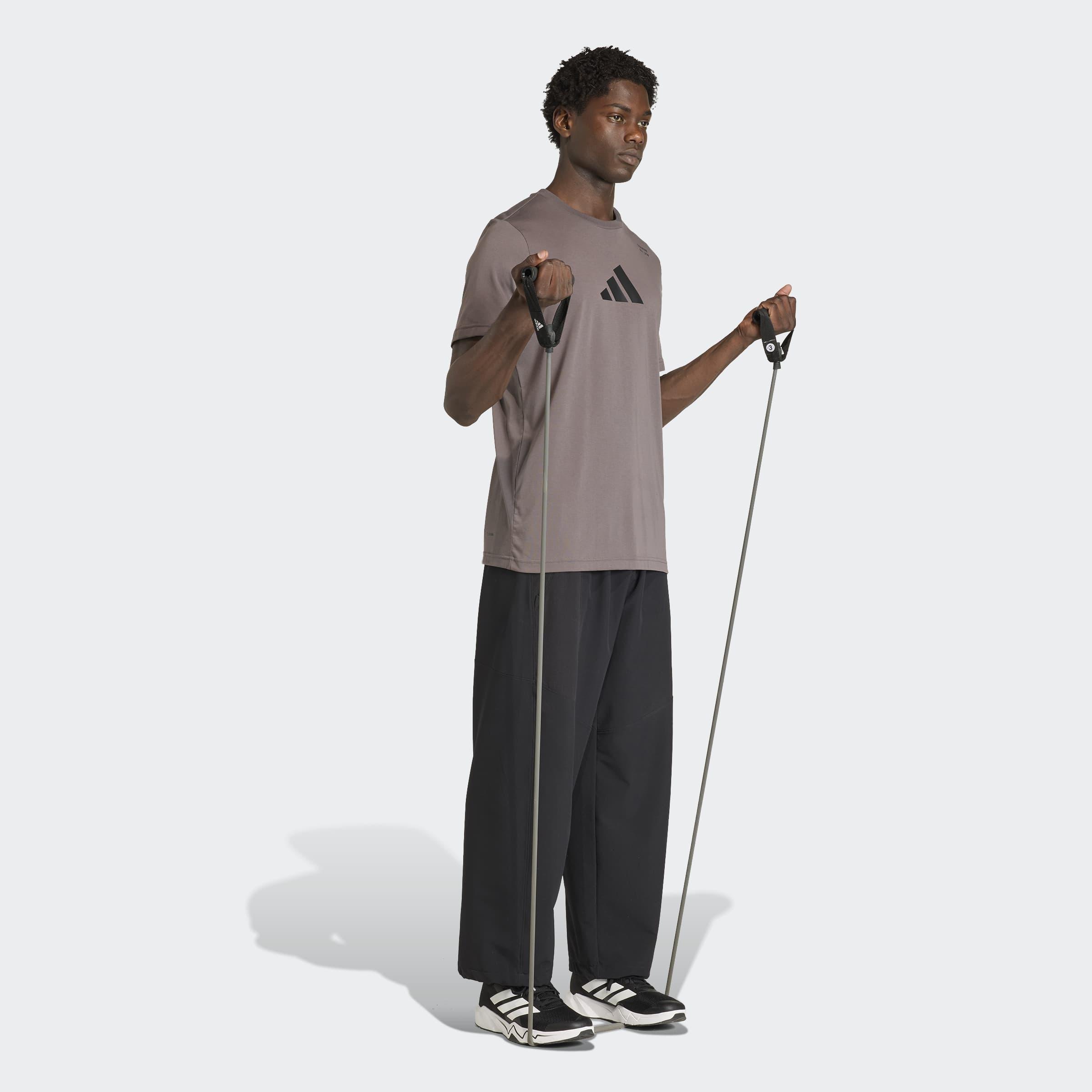Climacool Category Training Graphic T-Shirt, Brown, A701_ONE, large image number 5