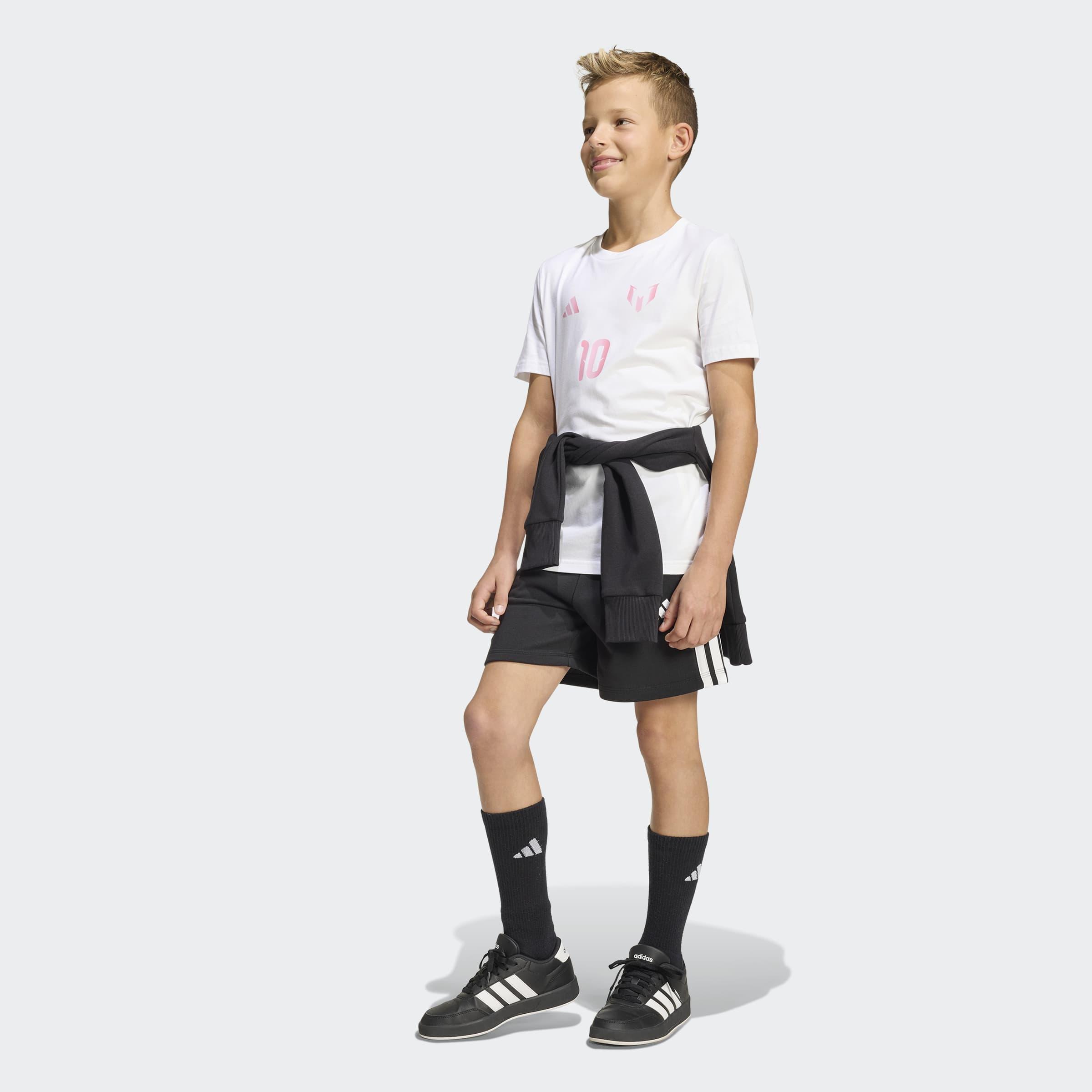 Kids Messi Name&Number Graphic T-Shirt, White, A701_ONE, large image number 4