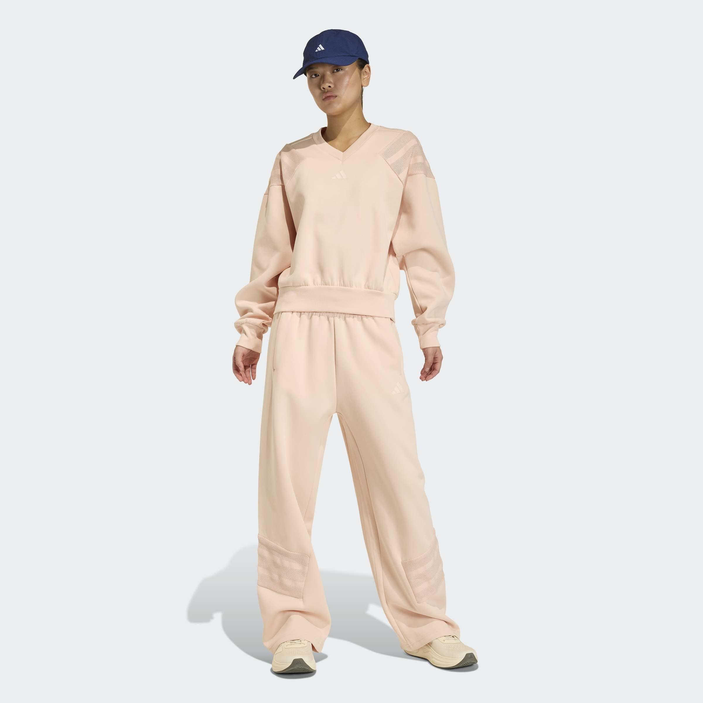Future Icons Three Stripes Open Hem Pant, Pink, A701_ONE, large image number 6