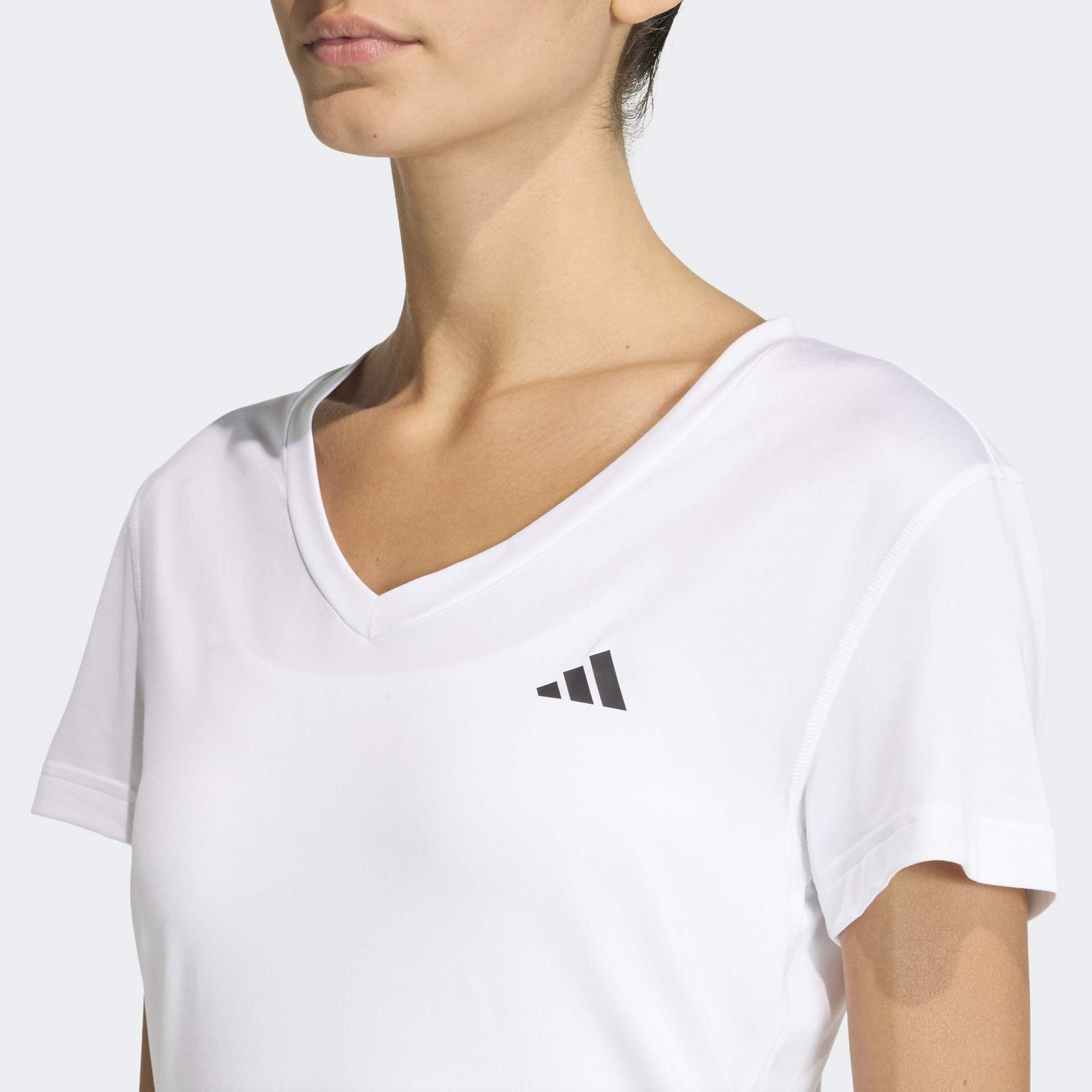 Workout Essentials V-Neck T-Shirt, White, A701_ONE, large image number 2