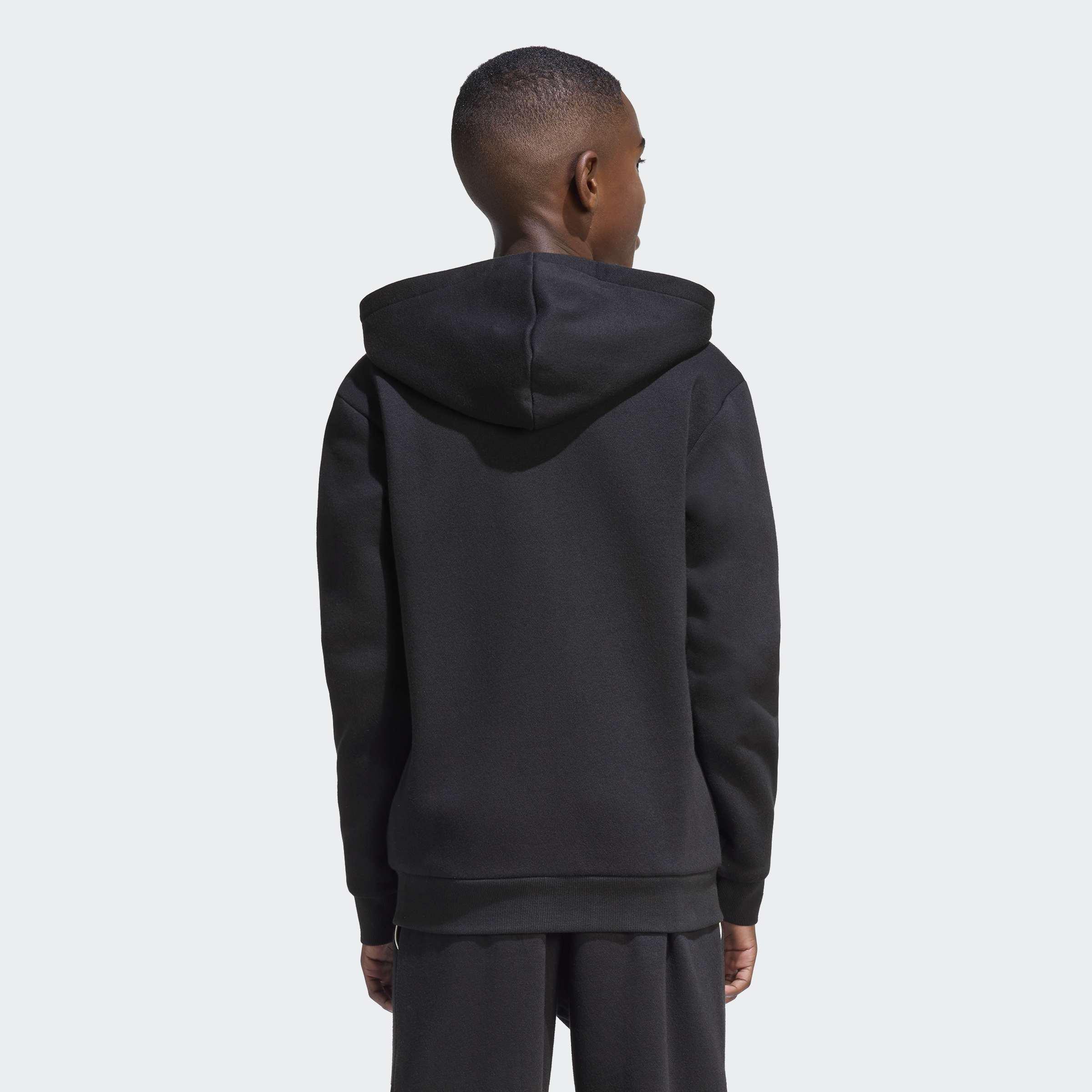 Kids Unisex Seasonals Collegiate Typography Hoody, Black, A701_ONE, large image number 1