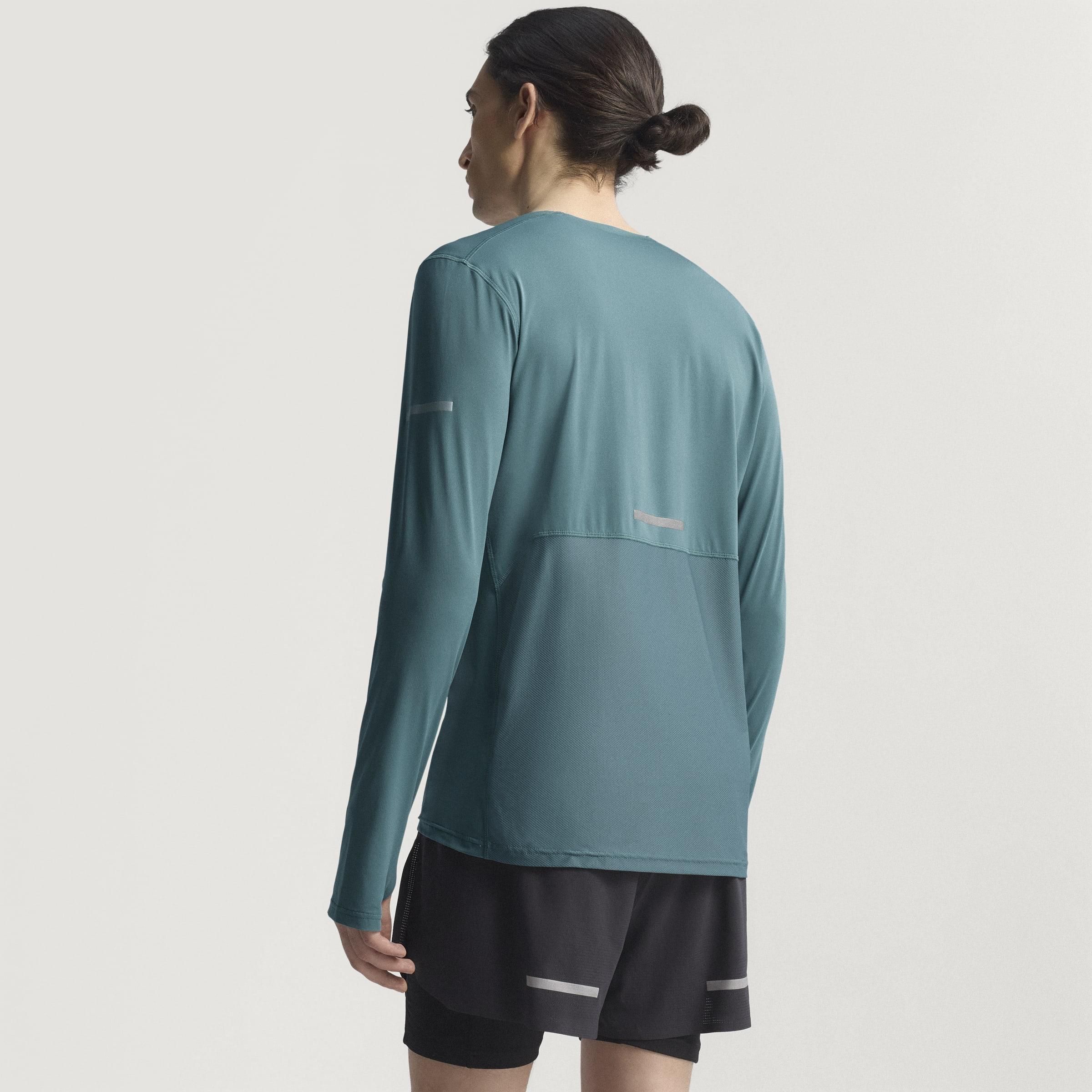 Adi365 Running CLIMACOOL+ Long-Sleeve Top, Green, A701_ONE, large image number 7