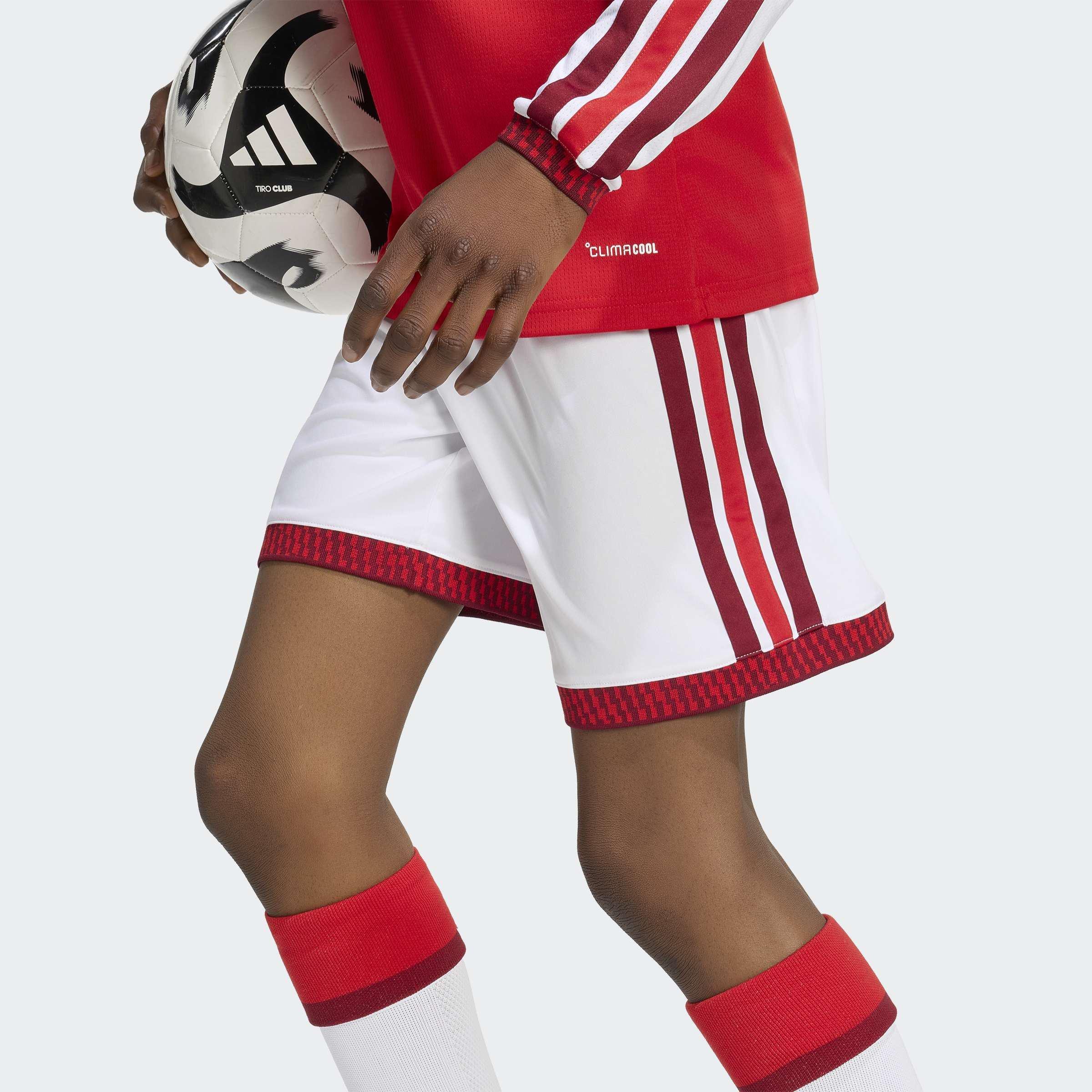 Kids Unisex Arsenal FC 26/27 Home Shorts, White, A701_ONE, large image number 3
