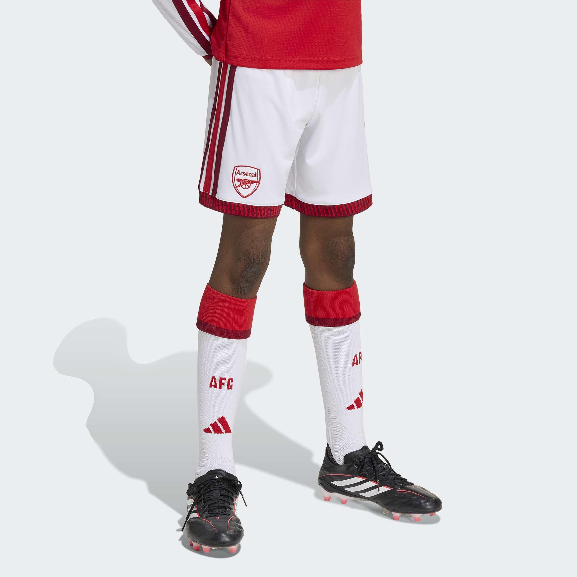 Kids Unisex Arsenal FC 26/27 Home Shorts, White, A701_ONE, large image number 5