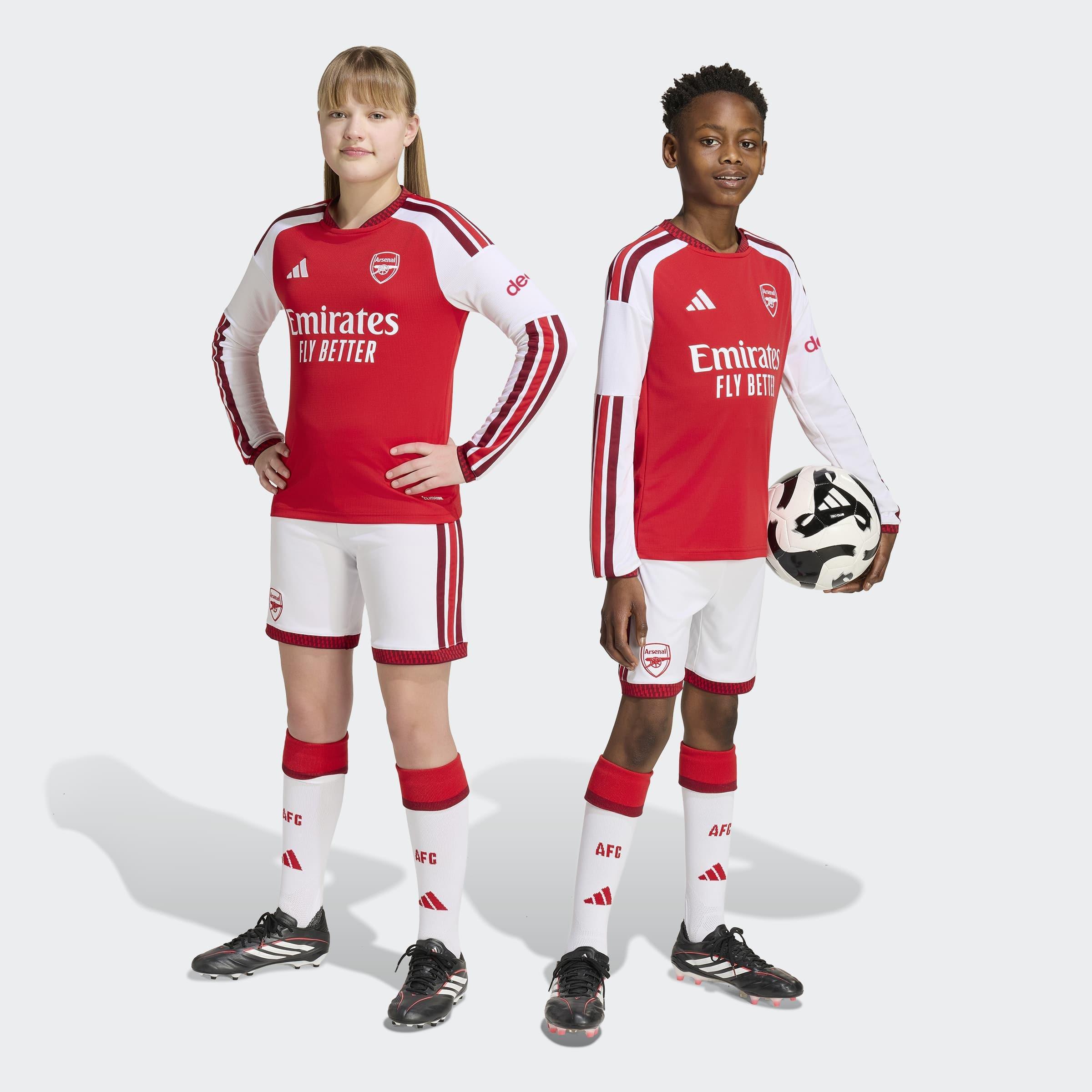 Kids Unisex Arsenal FC 26/27 Home Shorts, White, A701_ONE, large image number 6