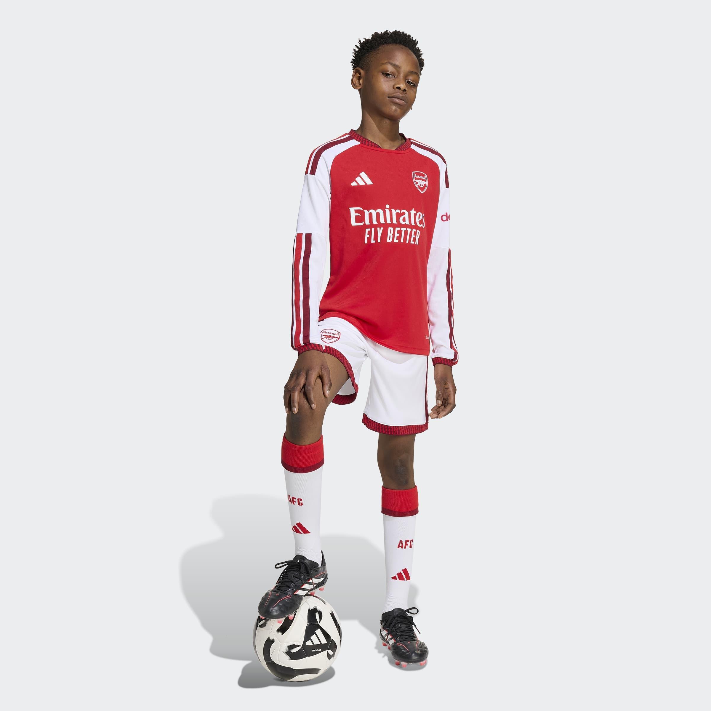 Kids Unisex Arsenal FC 26/27 Home Shorts, White, A701_ONE, large image number 7