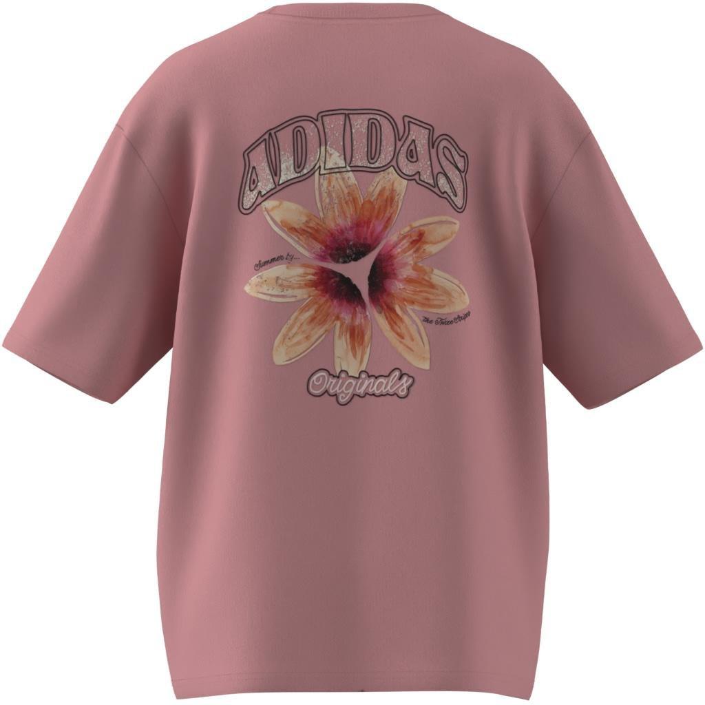 adidas Originals Summer Glow Graphic T-Shirt, Pink, , large image number 11