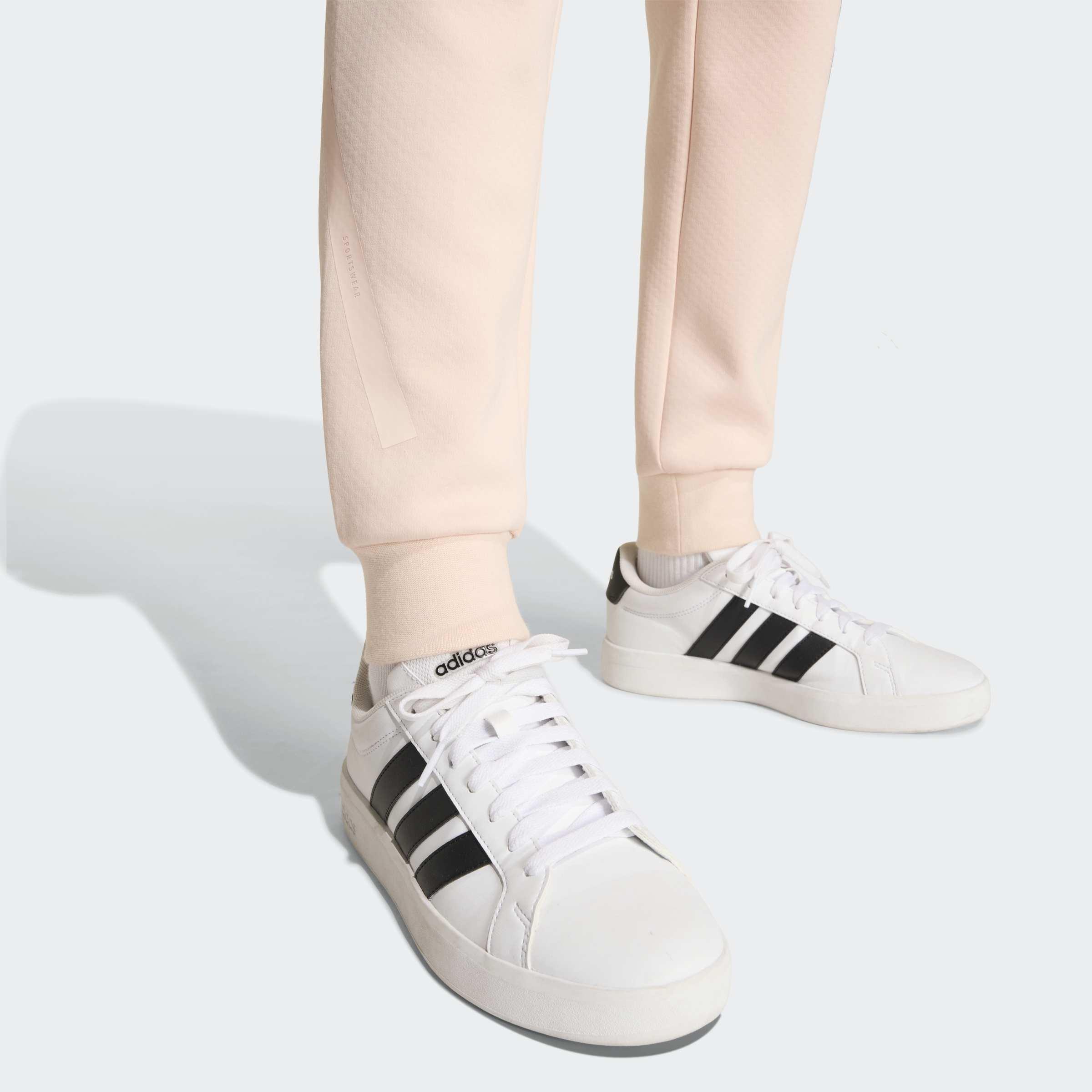 Kids Unisex adidas Z.N.E. Tapered-Leg Tracksuit Bottoms, Pink, A701_ONE, large image number 4