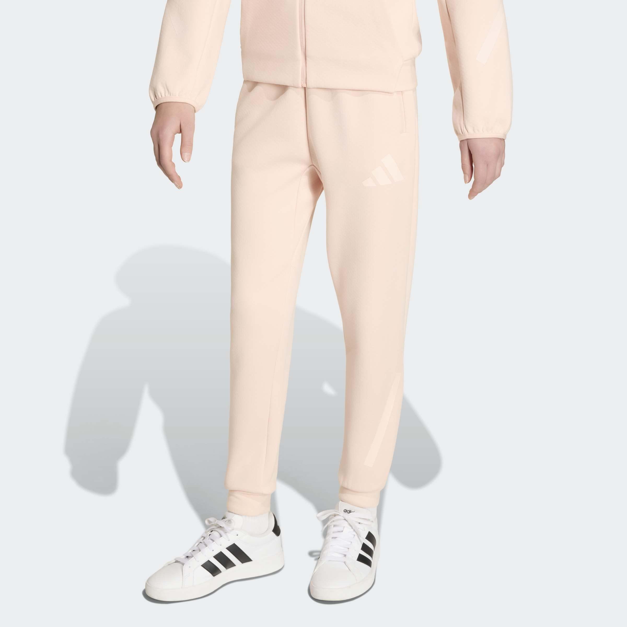Kids Unisex adidas Z.N.E. Tapered-Leg Tracksuit Bottoms, Pink, A701_ONE, large image number 5