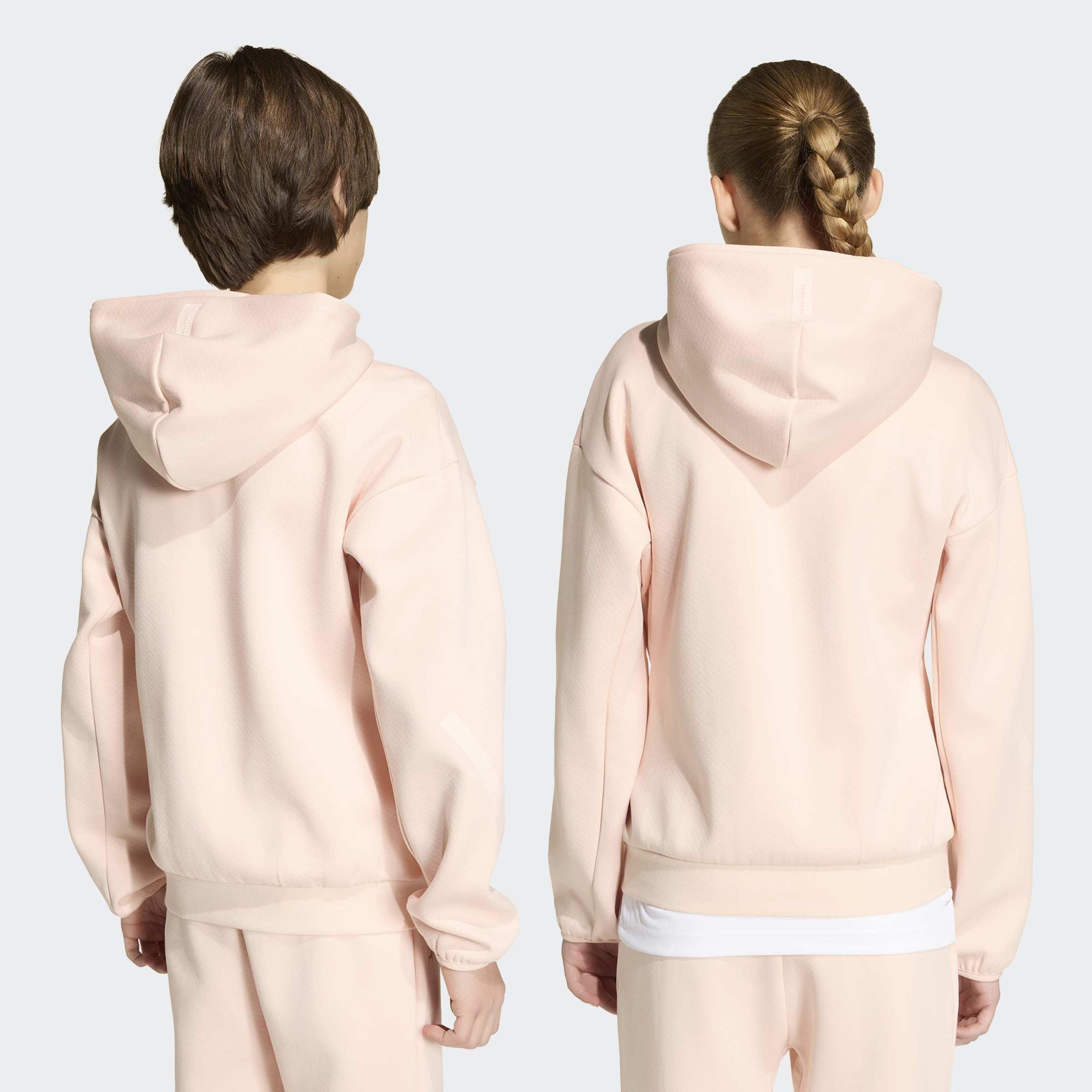 Kids Unisex adidas Z.N.E. Full-Zip Hooded Track Jacket, Pink, A701_ONE, medium