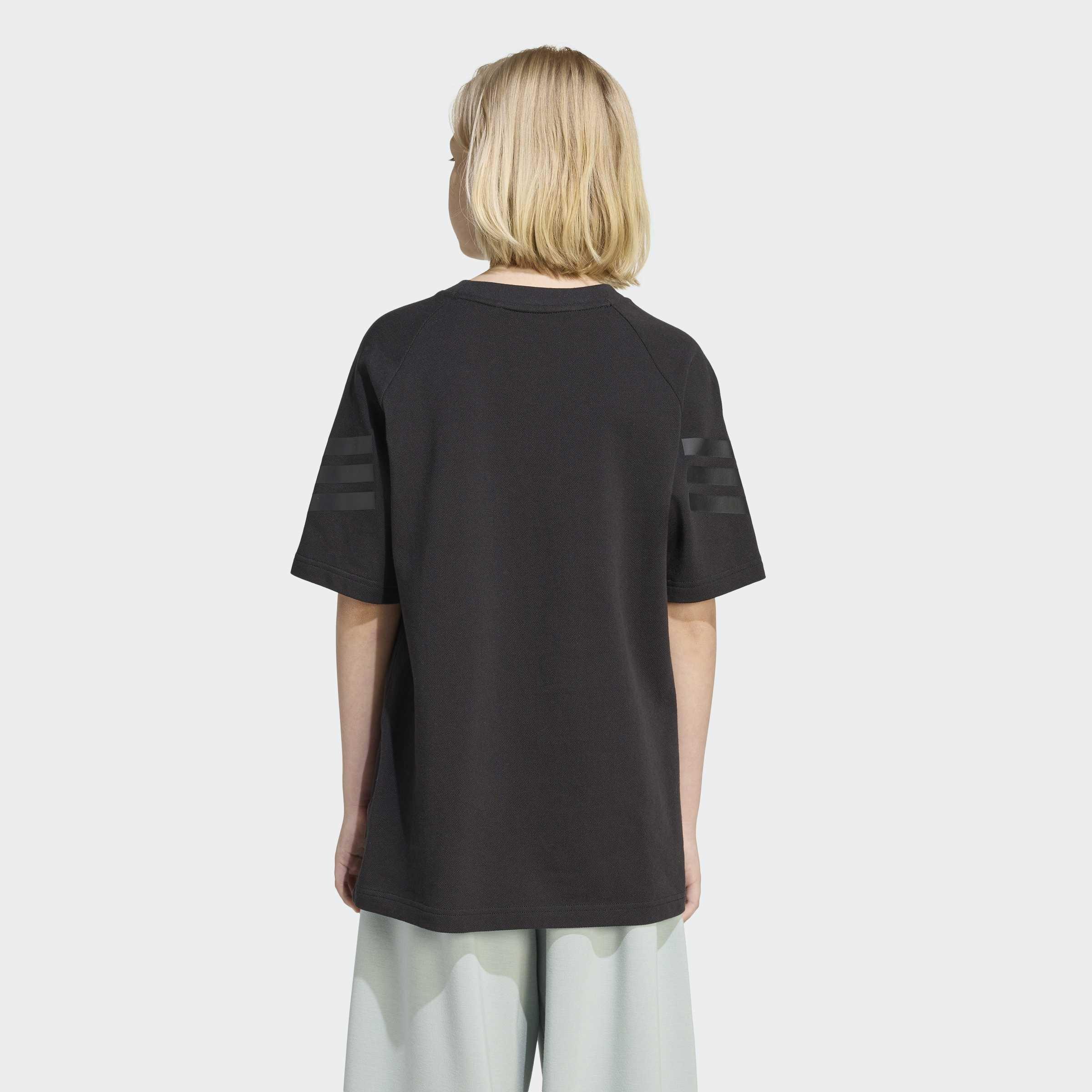 Kids Unisex Future Icons 3 Stripes T-Shirt, Black