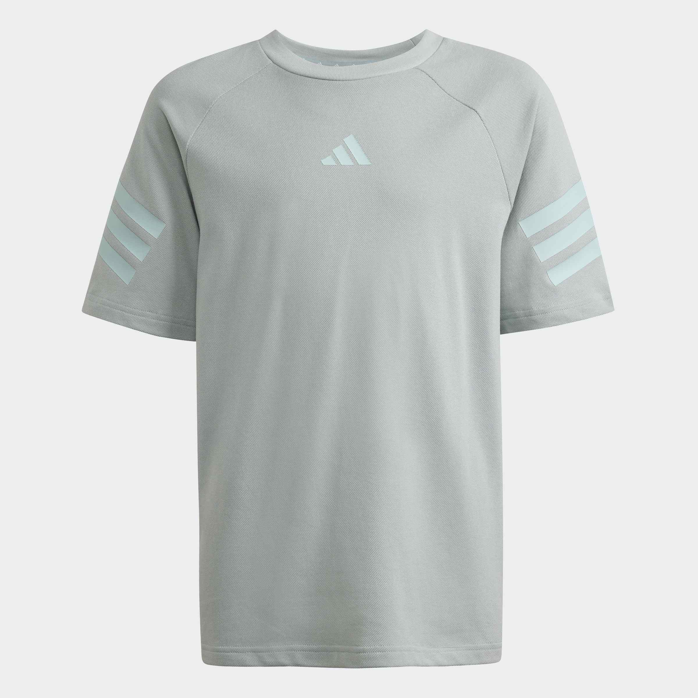 Kids Unisex Future Icons 3 Stripes T-Shirt, Green