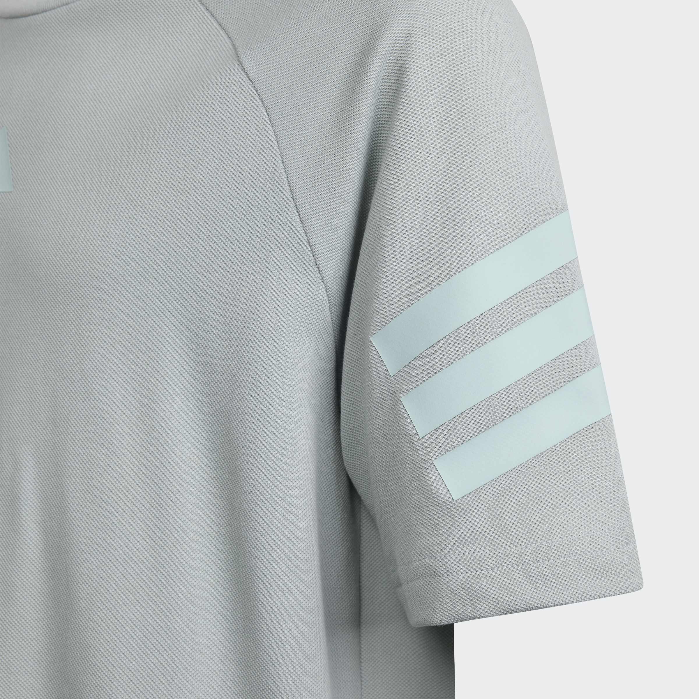 Kids Unisex Future Icons 3 Stripes T-Shirt, Green, A701_ONE, large image number 2