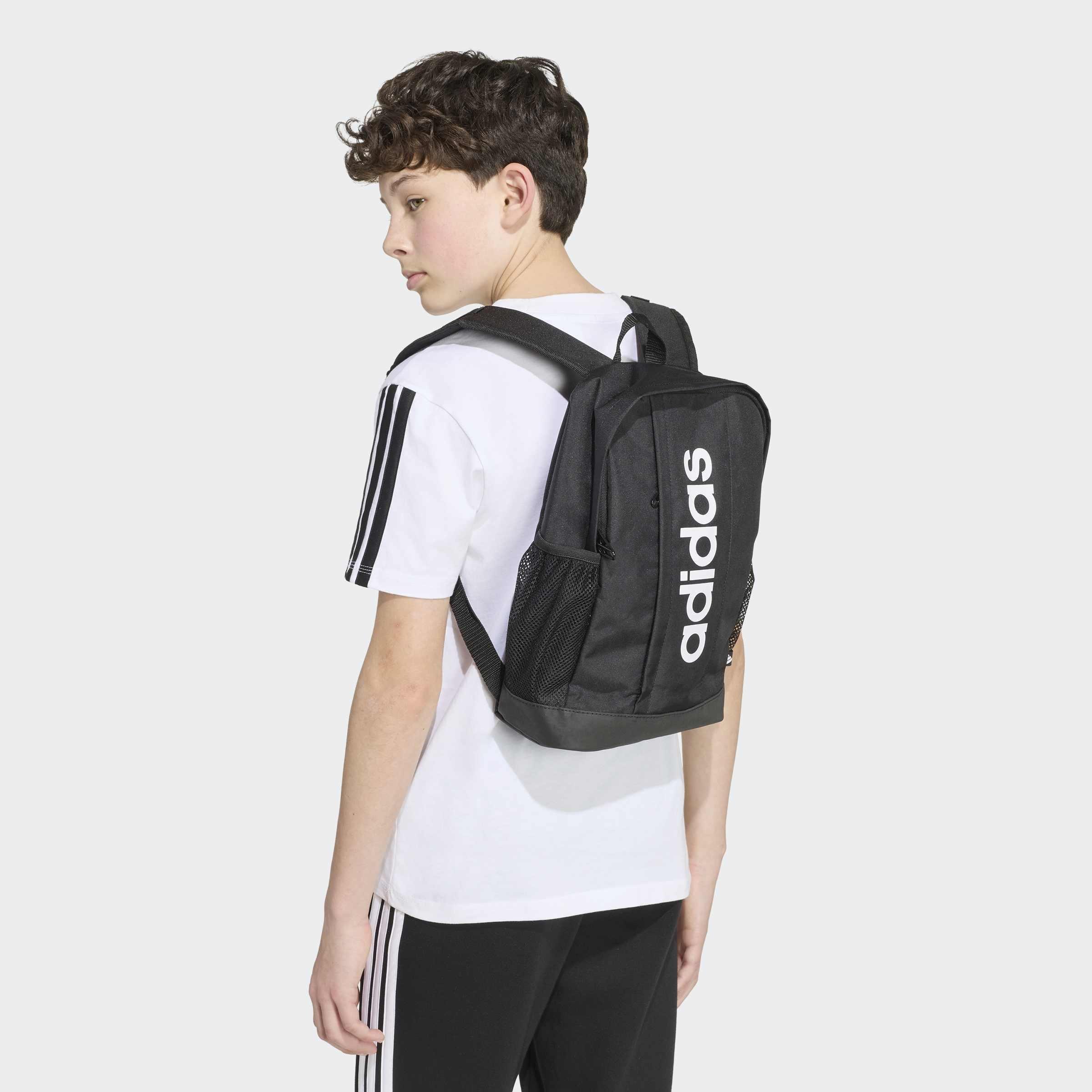 Kids Unisex Kids Linear Backpack, Black, A701_ONE, large image number 7