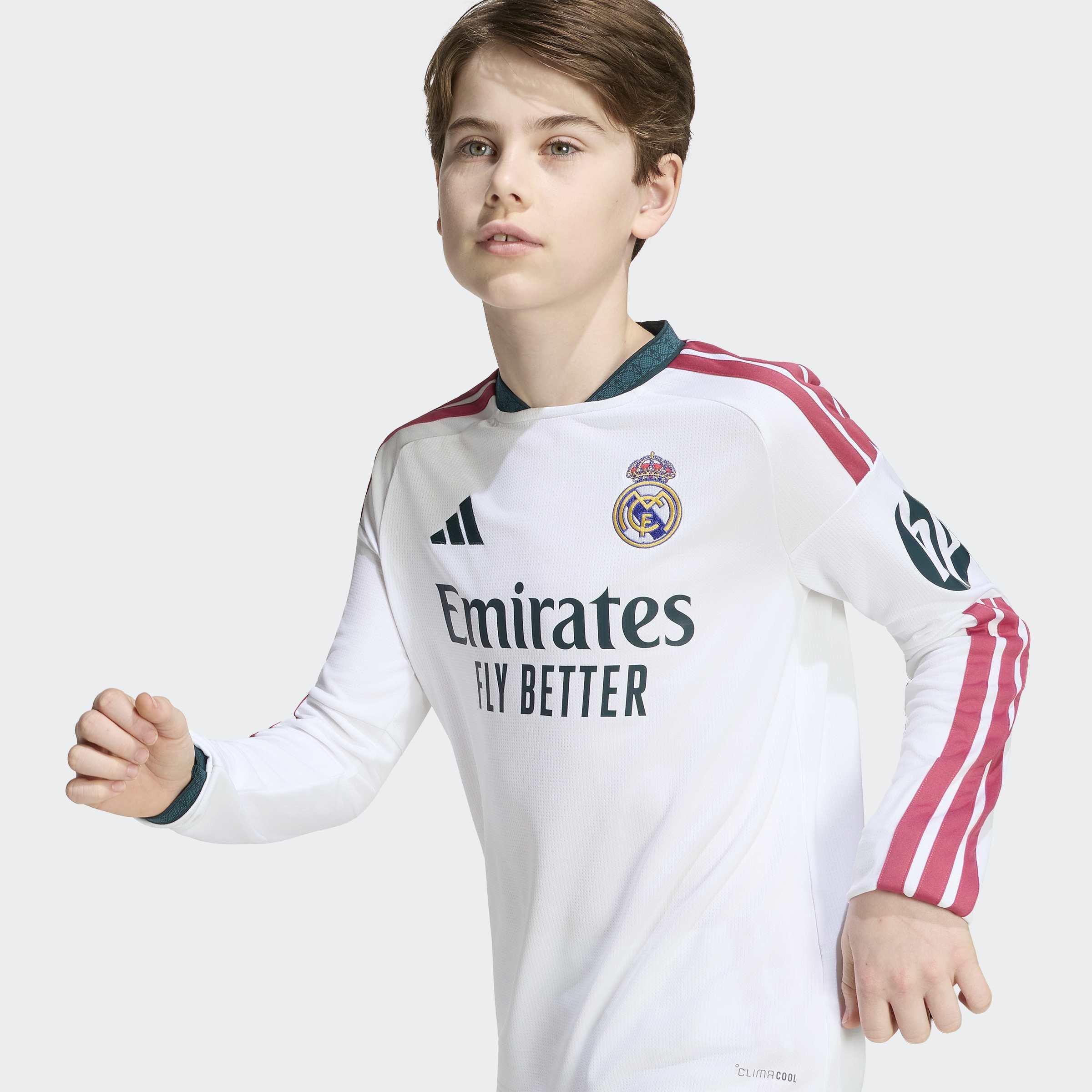 Kids Unisex Real Madrid 26/27 Home Jersey Long Sleeve, White, A701_ONE, large image number 5