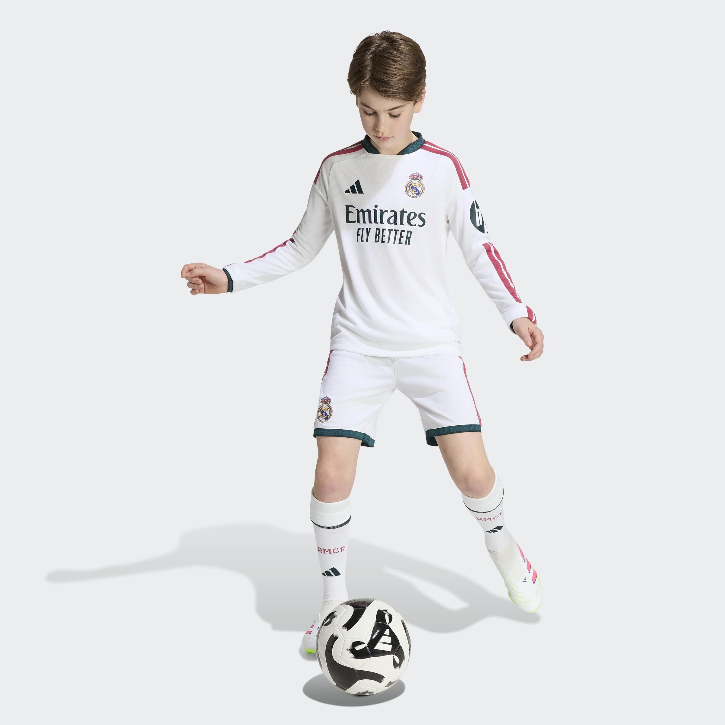 Kids Unisex Real Madrid 26/27 Home Jersey Long Sleeve, White, A701_ONE, large image number 6