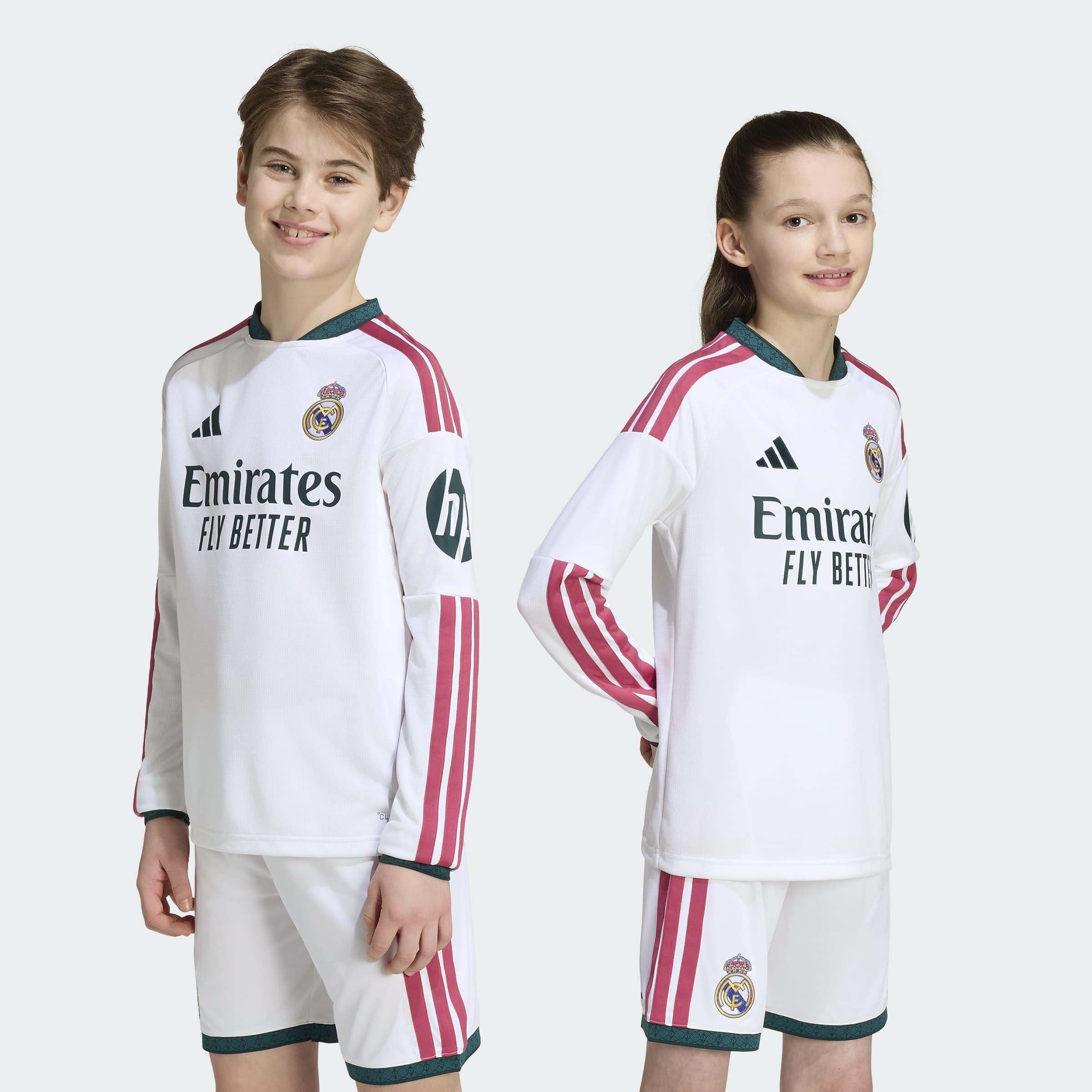 Kids Unisex Real Madrid 26/27 Home Jersey Long Sleeve, White, A701_ONE, large image number 8
