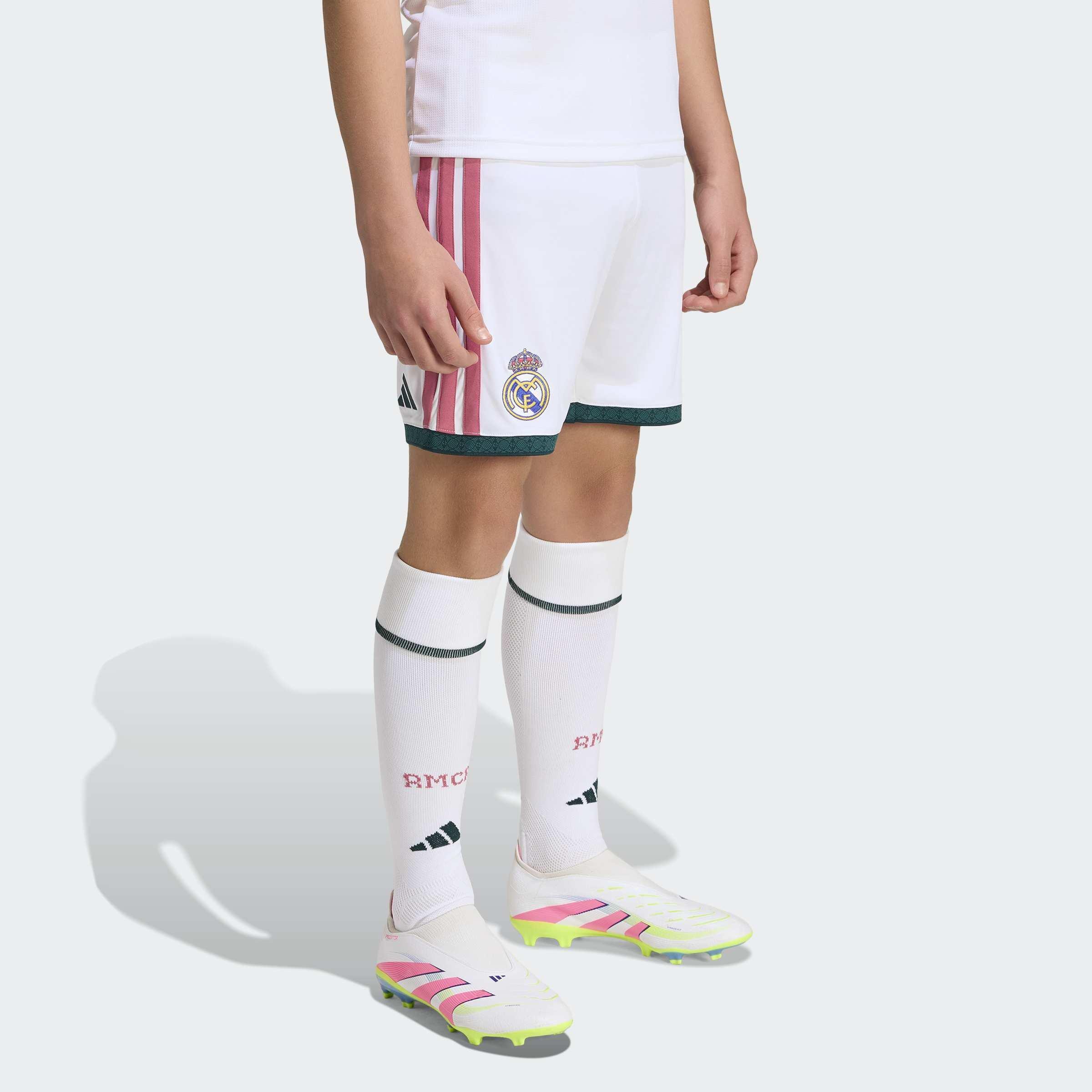 Kids Unisex Real Madrid 26/27 Home Shorts, White, A701_ONE, large image number 4