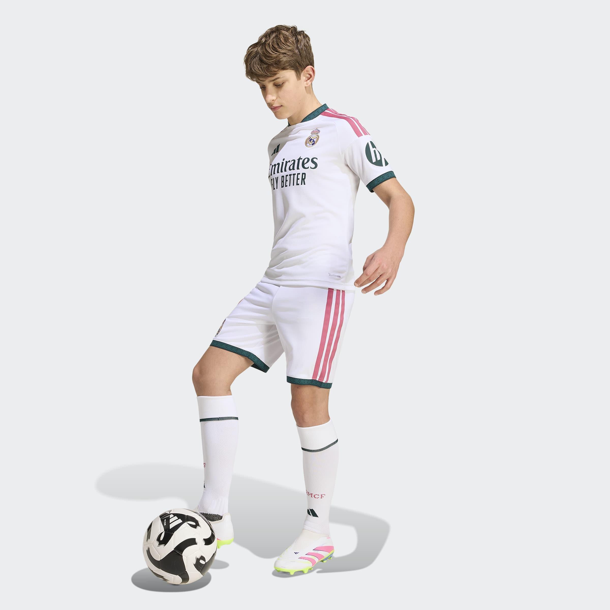 Kids Unisex Real Madrid 26/27 Home Shorts, White, A701_ONE, large image number 5