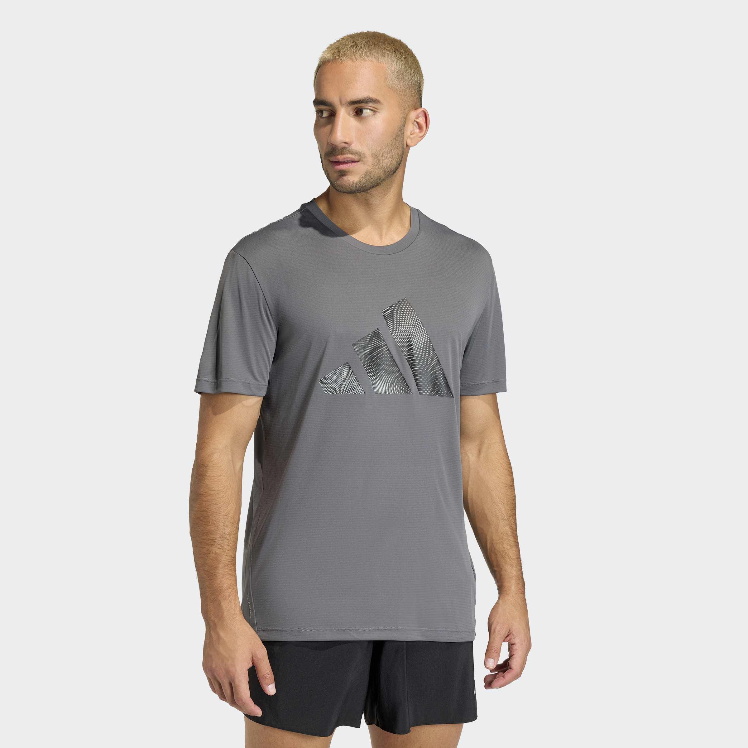 adi365 Running Essentials Brand Love T-shirt, Grey, A701_ONE, large image number 4