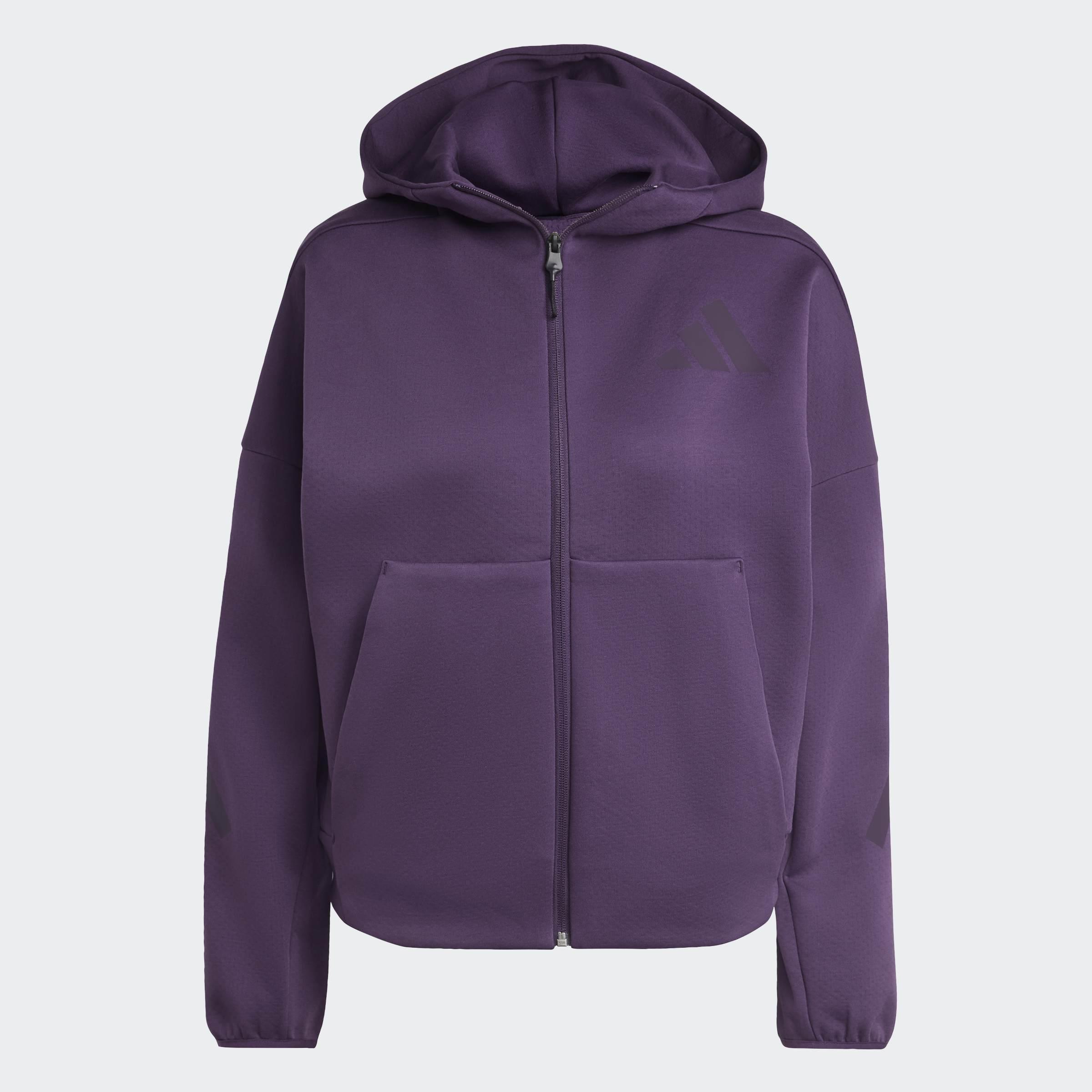 adidas Z.N.E. Full-Zip Hoodie, Purple, A701_ONE, large image number 0
