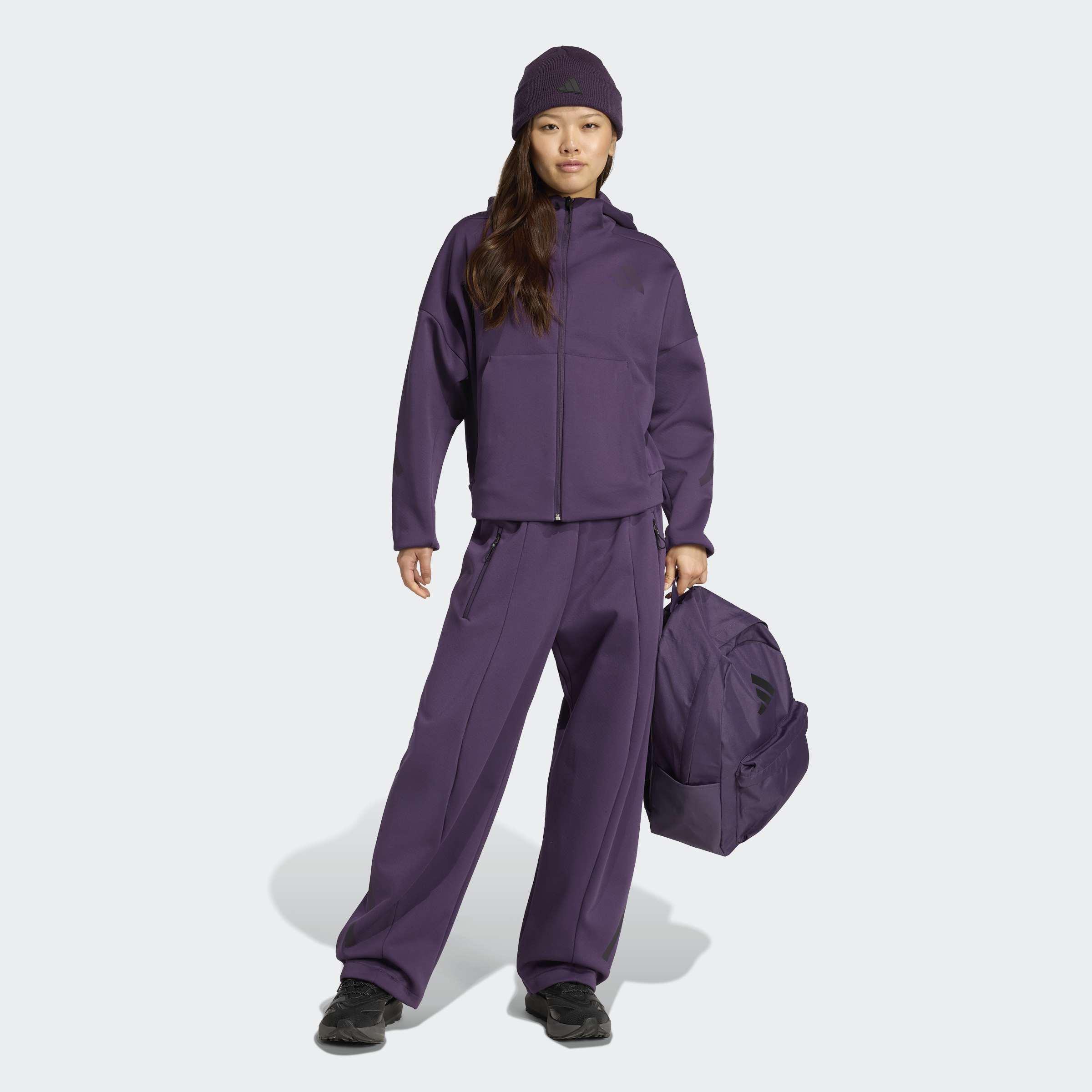 adidas Z.N.E. Full-Zip Hoodie, Purple, A701_ONE, large image number 5