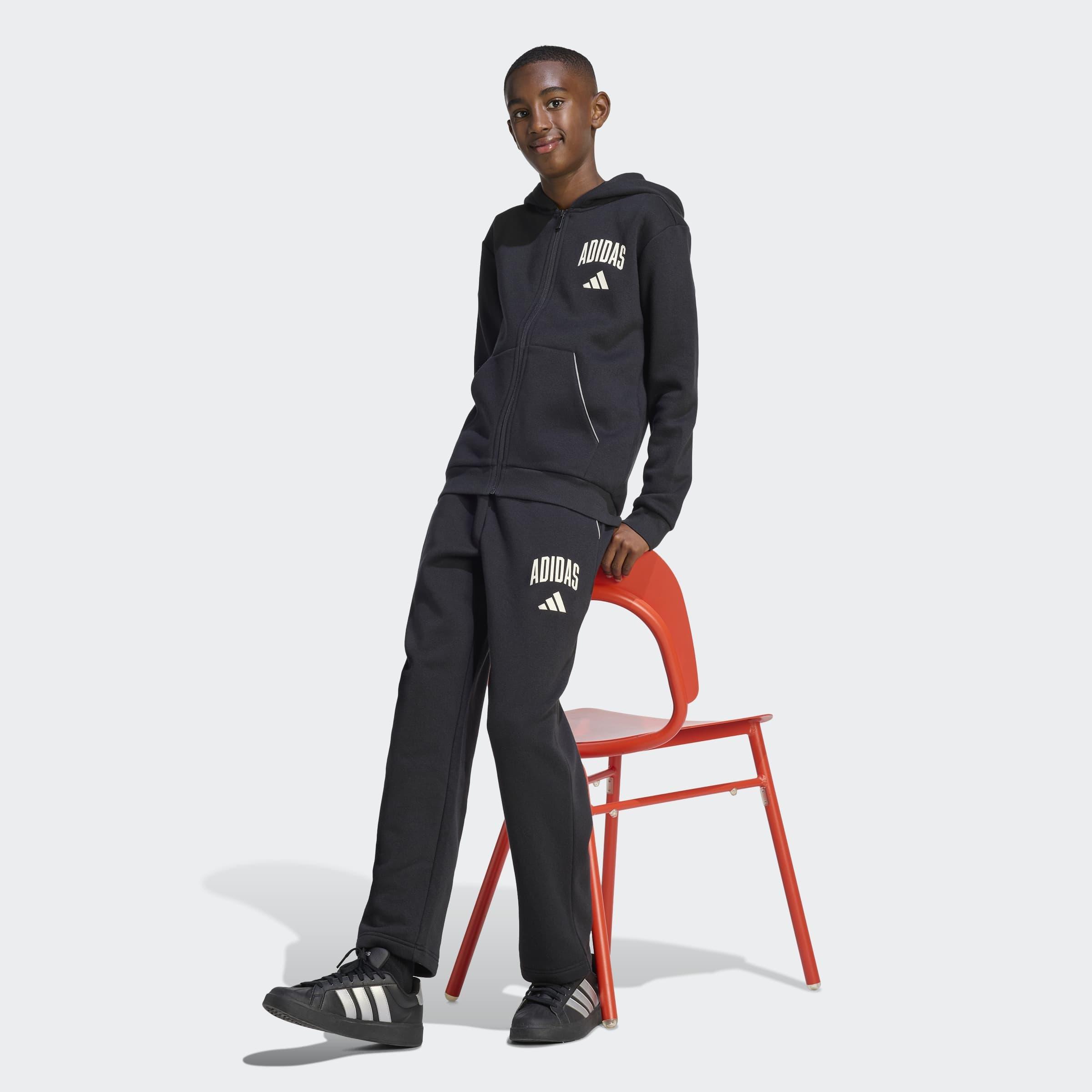 Kids Unisex Seasonals Collegiate Typography Pant, Black, A701_ONE, large image number 5