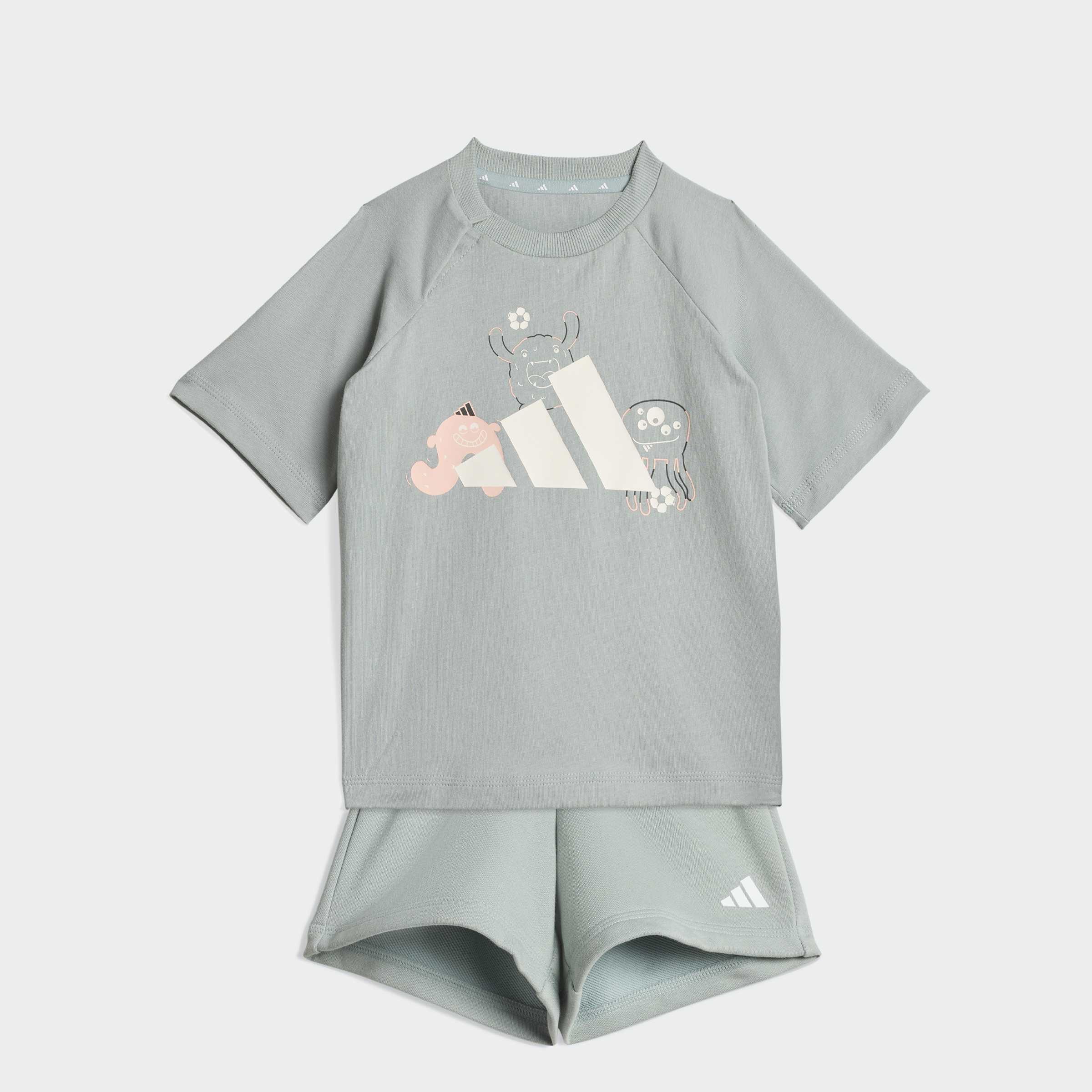 Kids Unisex Tiro_Nster T-Shirt Set, Green, A701_ONE, large image number 0